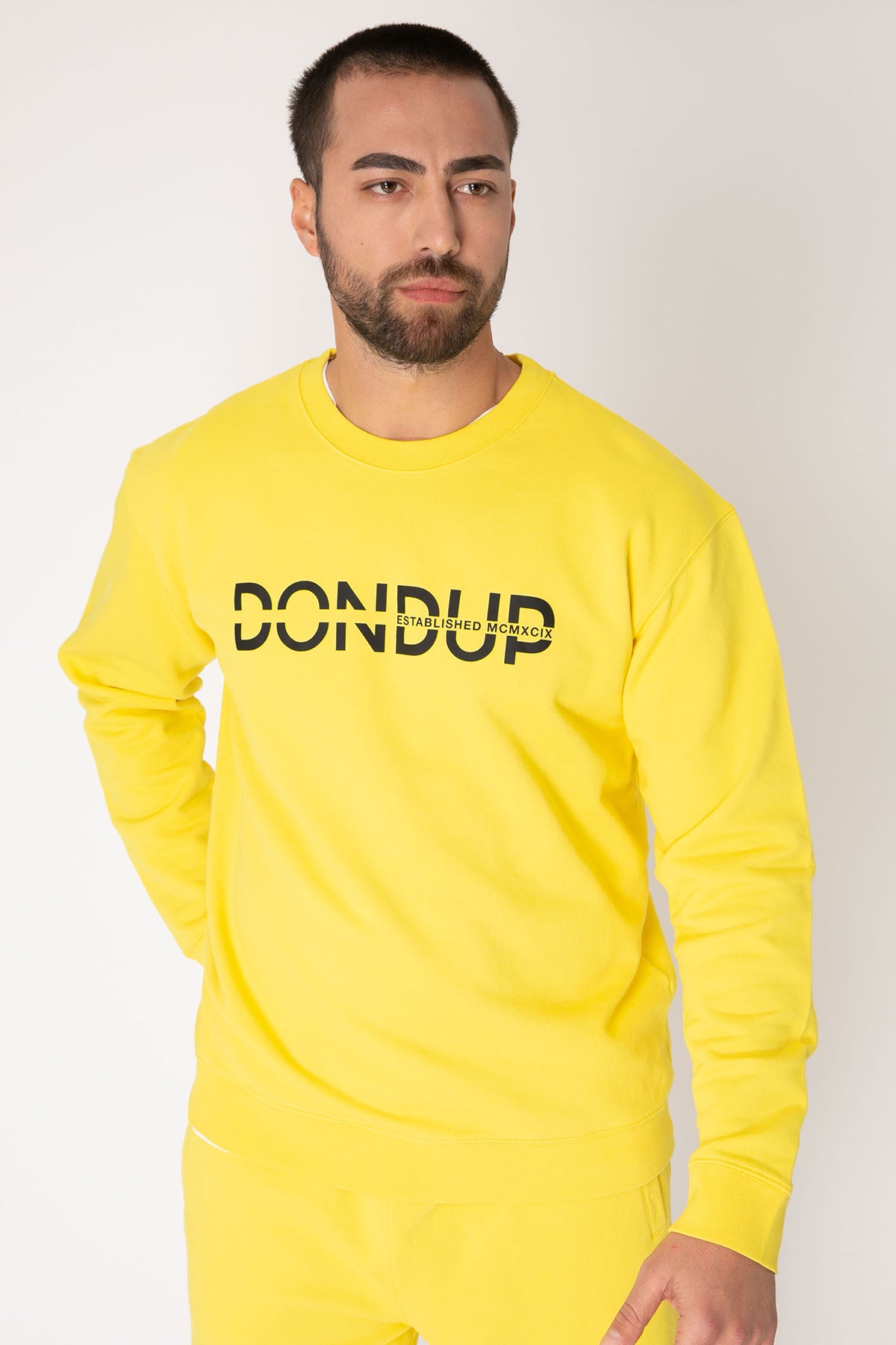 Dondup Logolu Yuvarlak Yaka Sweatshirt-Libas Trendy Fashion Store