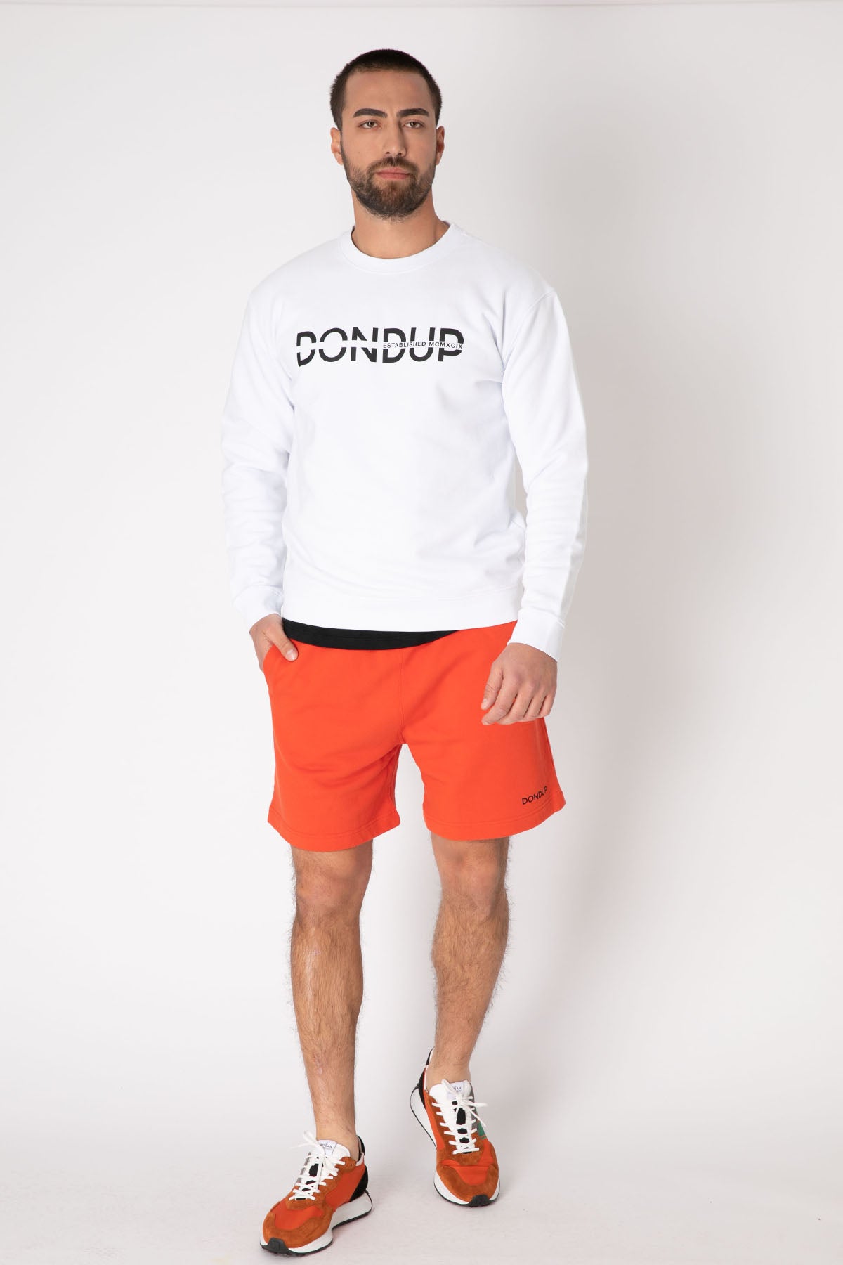 Dondup Logolu Yuvarlak Yaka Sweatshirt-Libas Trendy Fashion Store