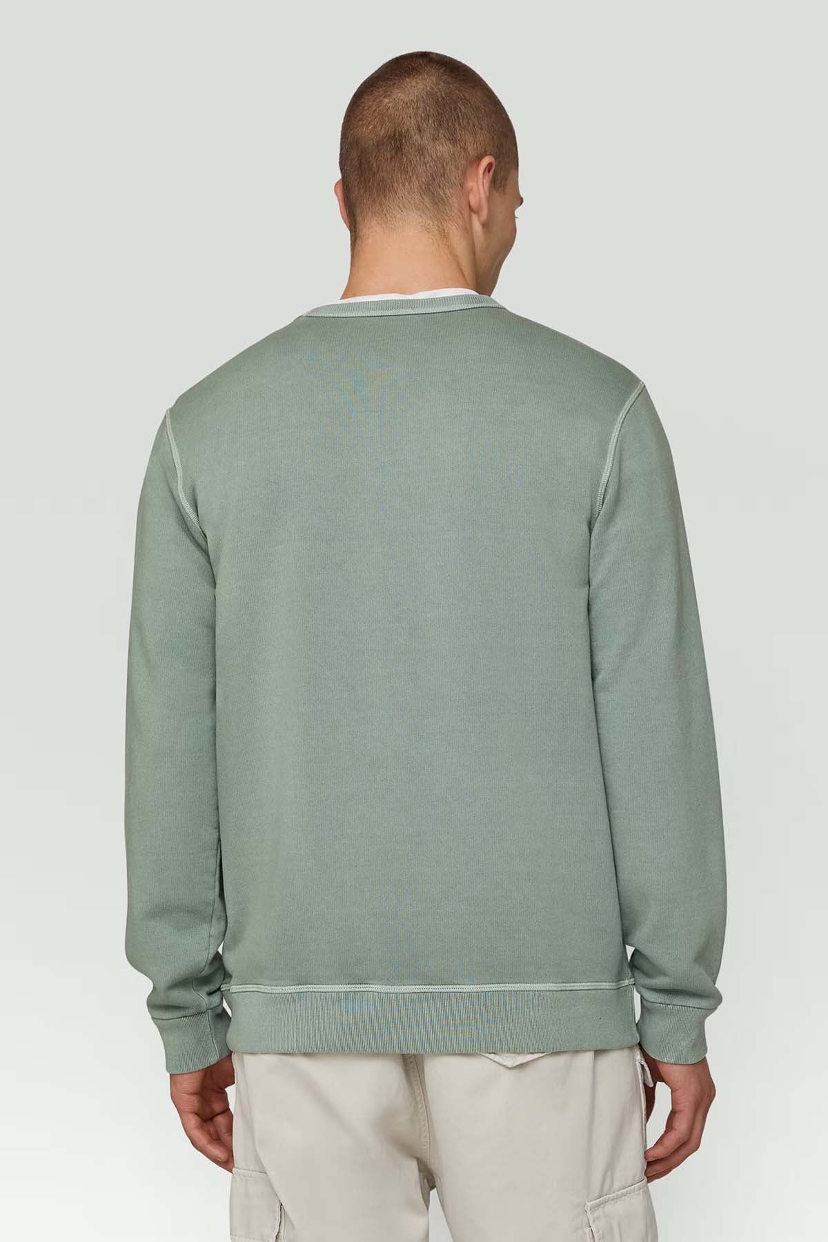 Dondup Yuvarlak Yaka Logolu Yıkamalı Sweatshirt-Libas Trendy Fashion Store