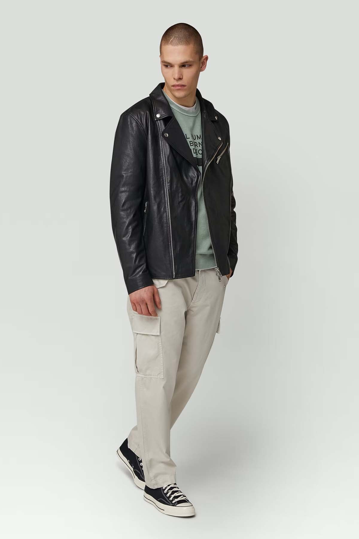 Dondup Yuvarlak Yaka Logolu Yıkamalı Sweatshirt-Libas Trendy Fashion Store