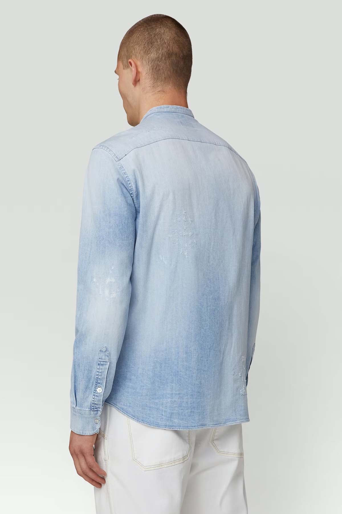 Dondup Regular Fit Hakim Yaka Streç Denim Gömlek-Libas Trendy Fashion Store