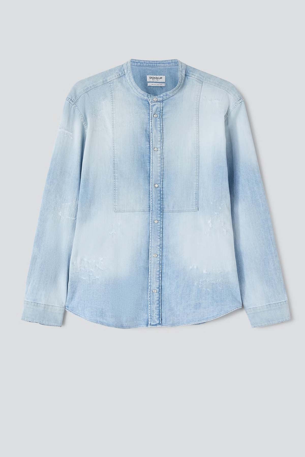 Dondup Regular Fit Hakim Yaka Streç Denim Gömlek-Libas Trendy Fashion Store