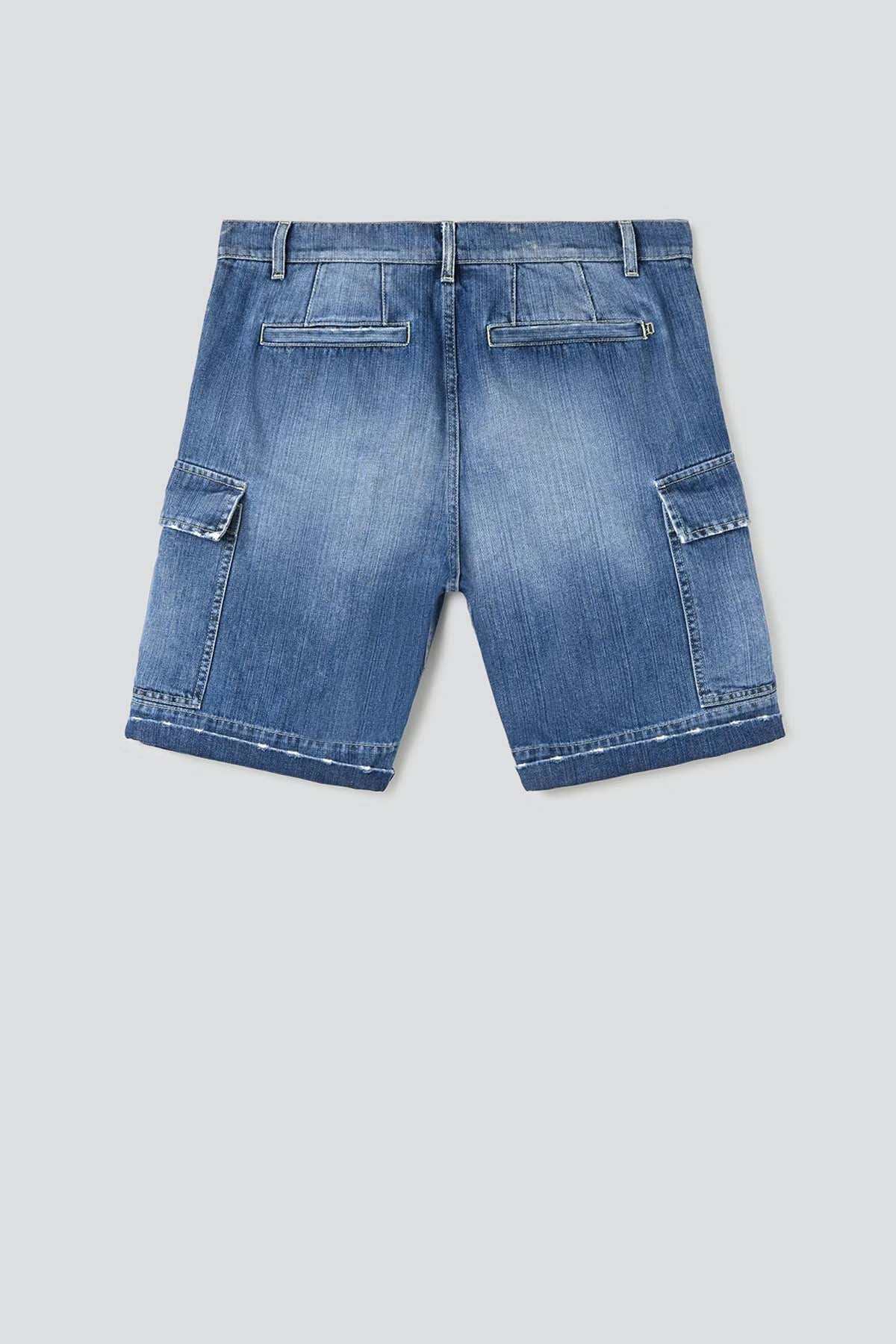 Dondup Raul Loose Fit Yırtık Detaylı Jean Şort-Libas Trendy Fashion Store