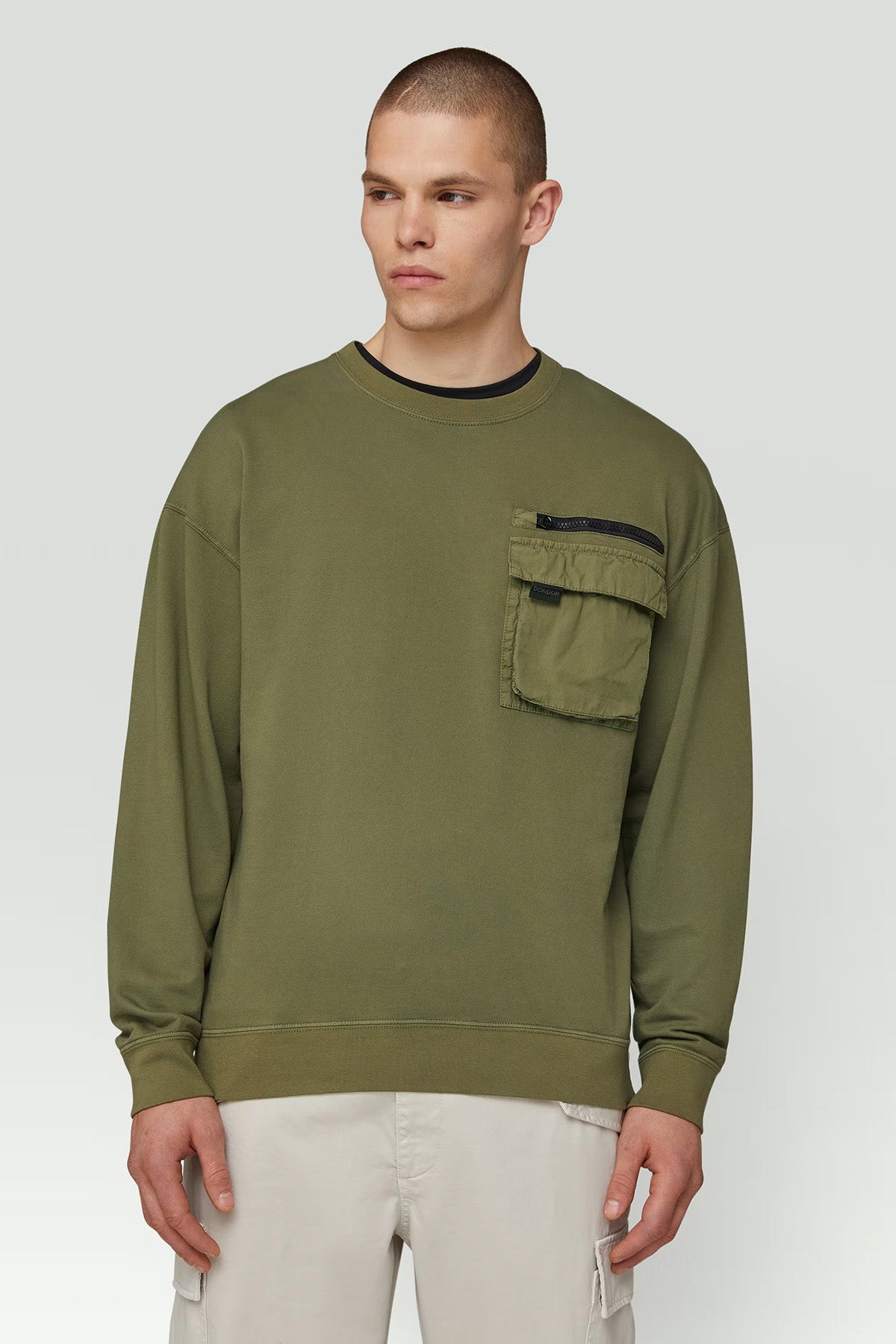 Dondup Yuvarlak Yaka Cep Detaylı Sweatshirt-Libas Trendy Fashion Store