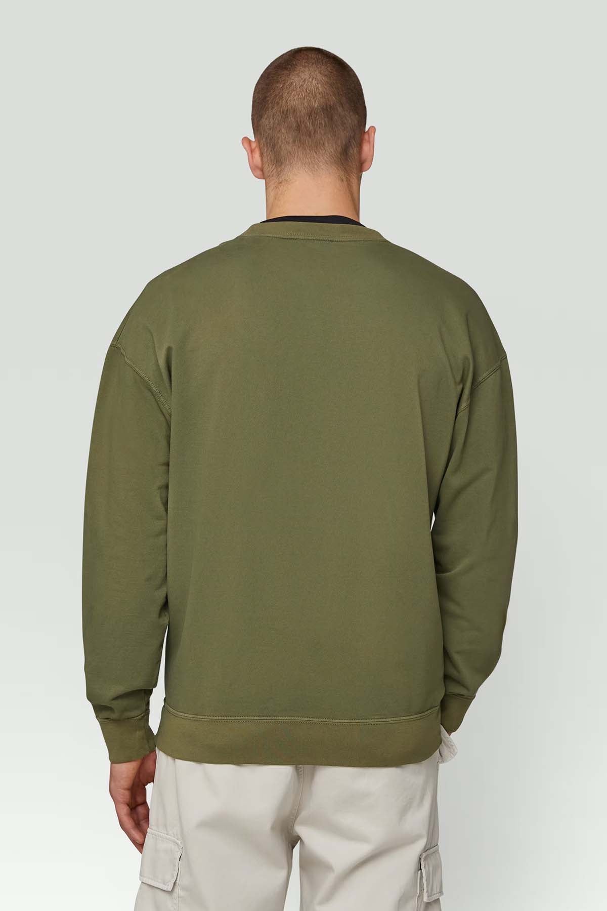 Dondup Yuvarlak Yaka Cep Detaylı Sweatshirt-Libas Trendy Fashion Store