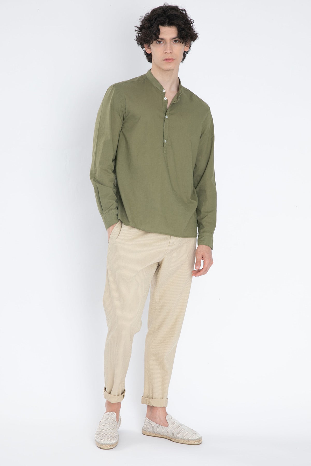 Dondup Hakim Yaka Yarım Patlı Gömlek-Libas Trendy Fashion Store