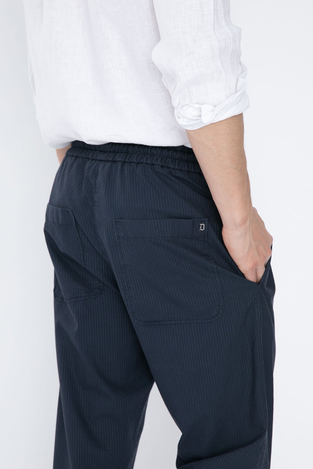 Dondup Beli Lastikli Çizgili Pantolon-Libas Trendy Fashion Store