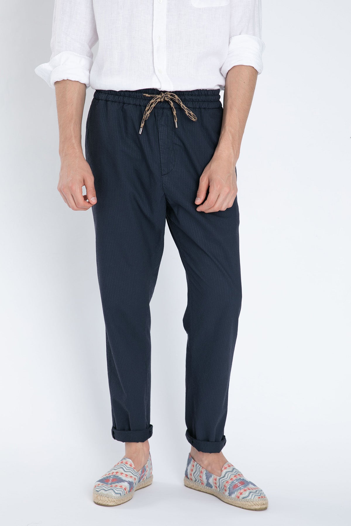 Dondup Beli Lastikli Çizgili Pantolon-Libas Trendy Fashion Store