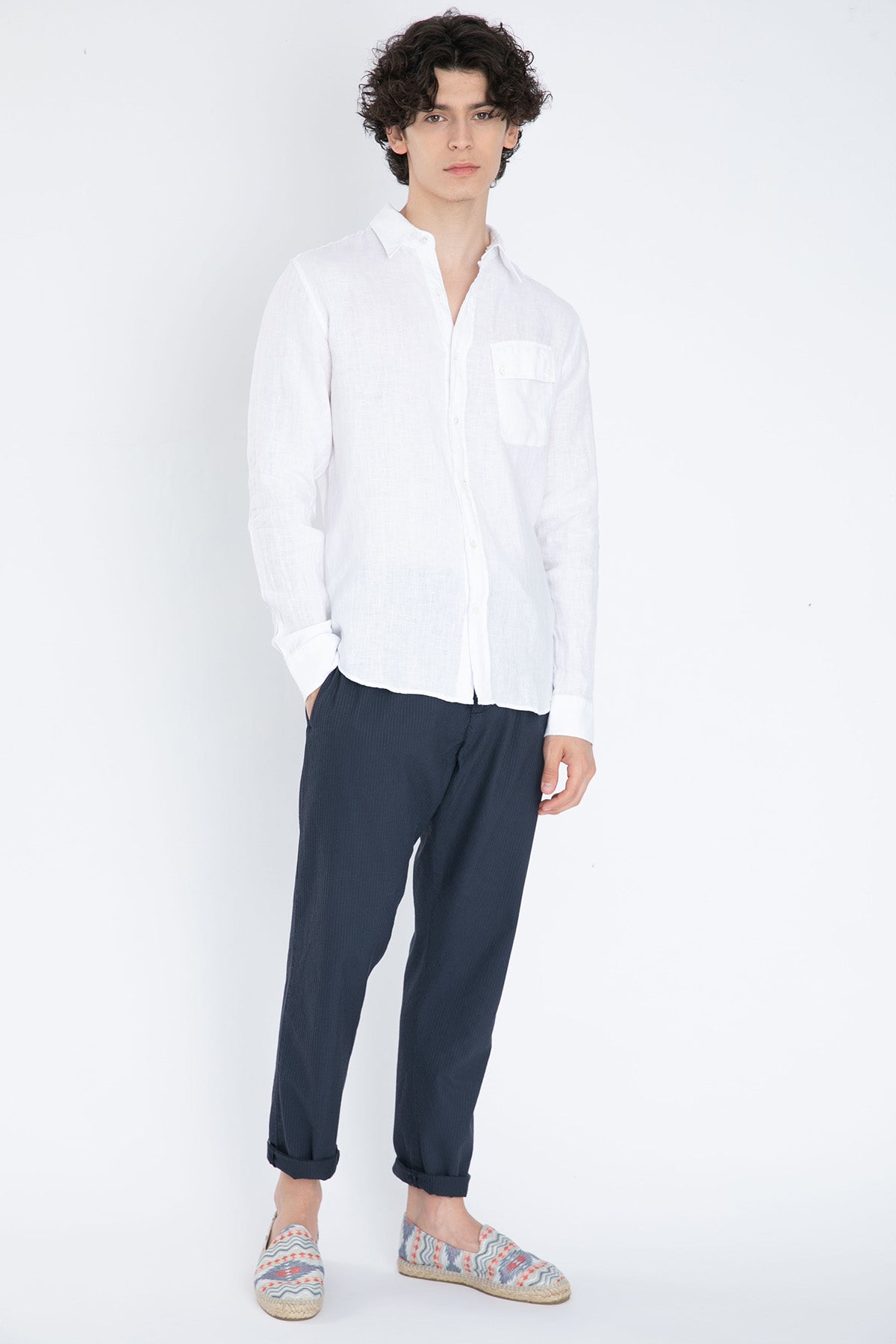 Dondup Beli Lastikli Çizgili Pantolon-Libas Trendy Fashion Store