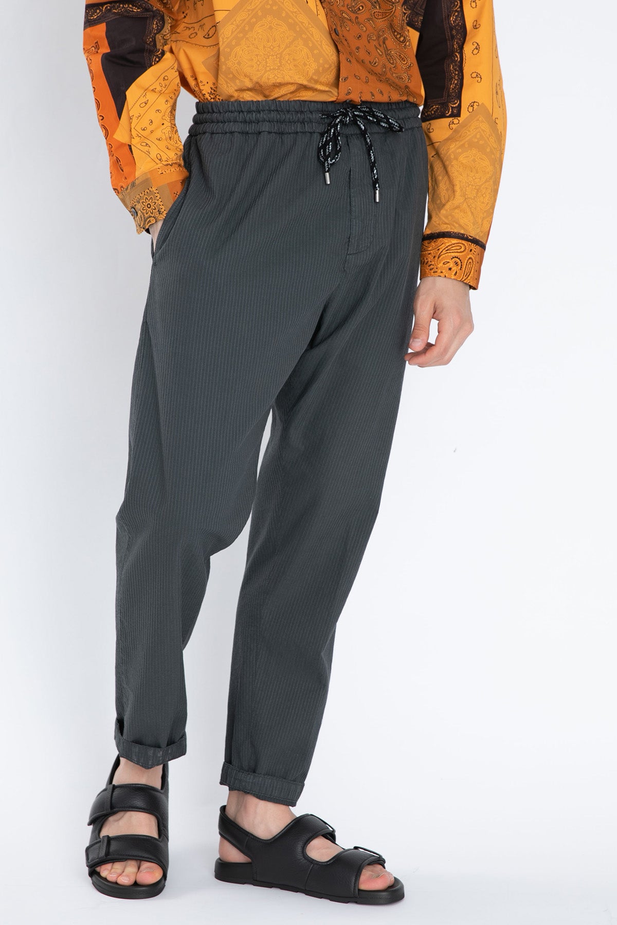 Dondup Beli Lastikli Çizgili Pantolon-Libas Trendy Fashion Store