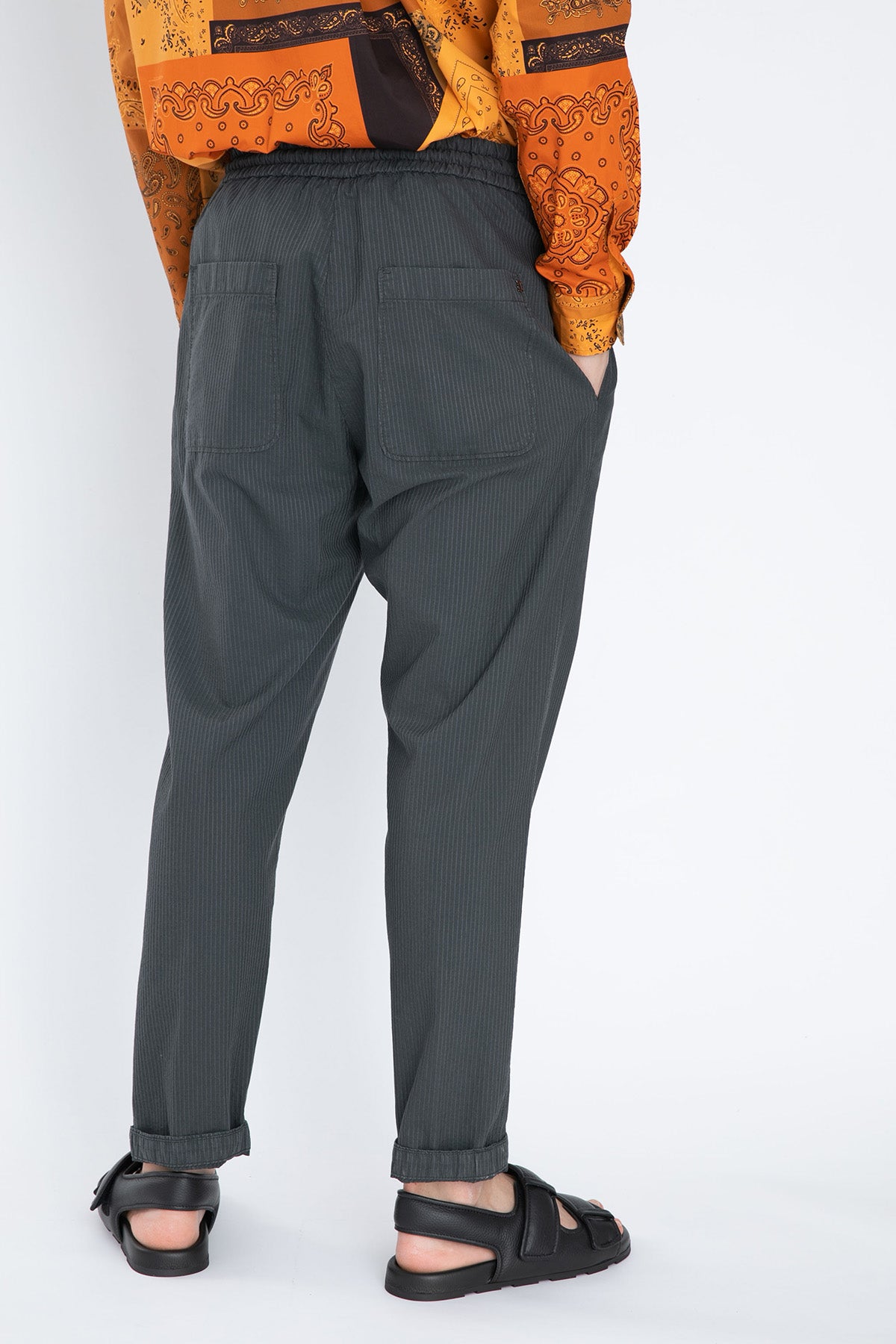 Dondup Beli Lastikli Çizgili Pantolon-Libas Trendy Fashion Store