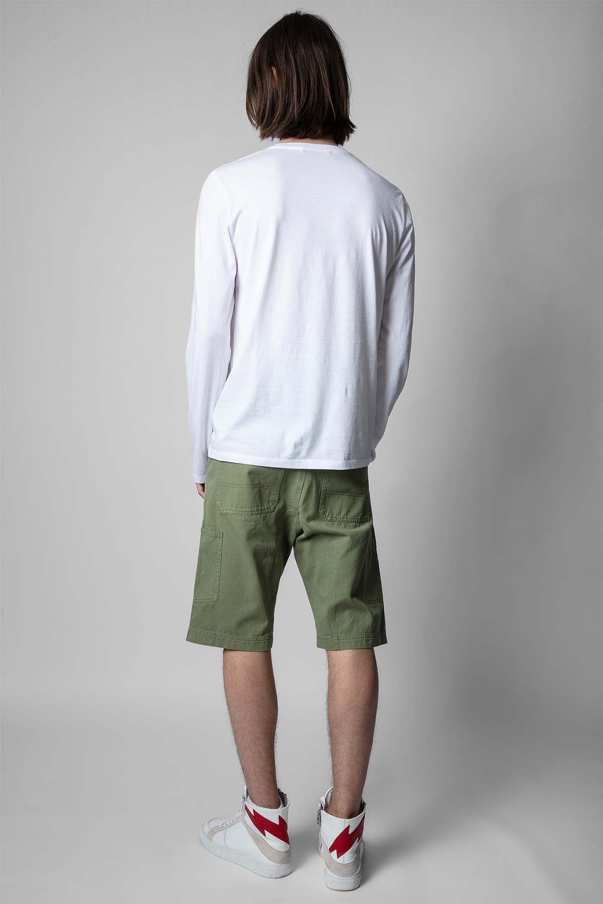 Zadig & Voltaire Yuvarlak Yaka Uzun Kollu Baskılı T-shirt-Libas Trendy Fashion Store