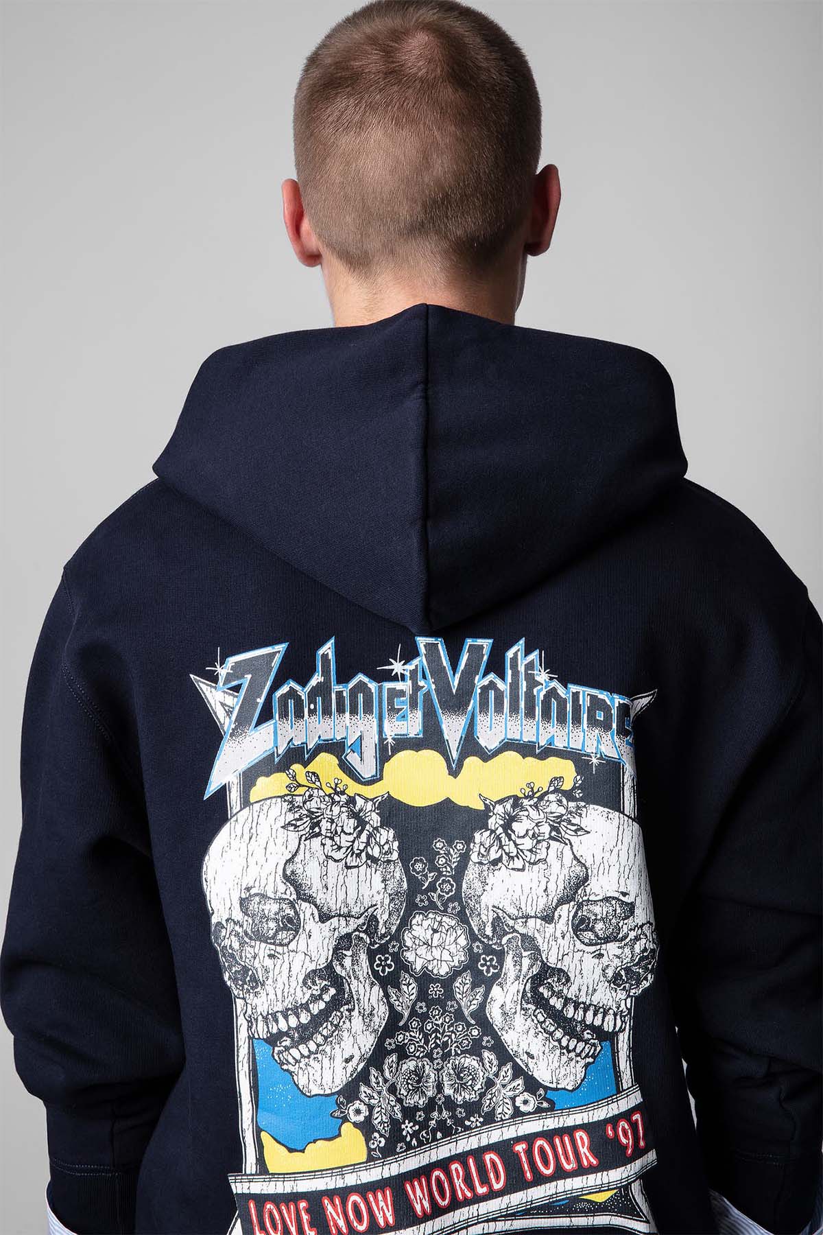Zadig & Voltaire Sırtta Logo Baskılı Kapüşonlu Sweatshirt-Libas Trendy Fashion Store