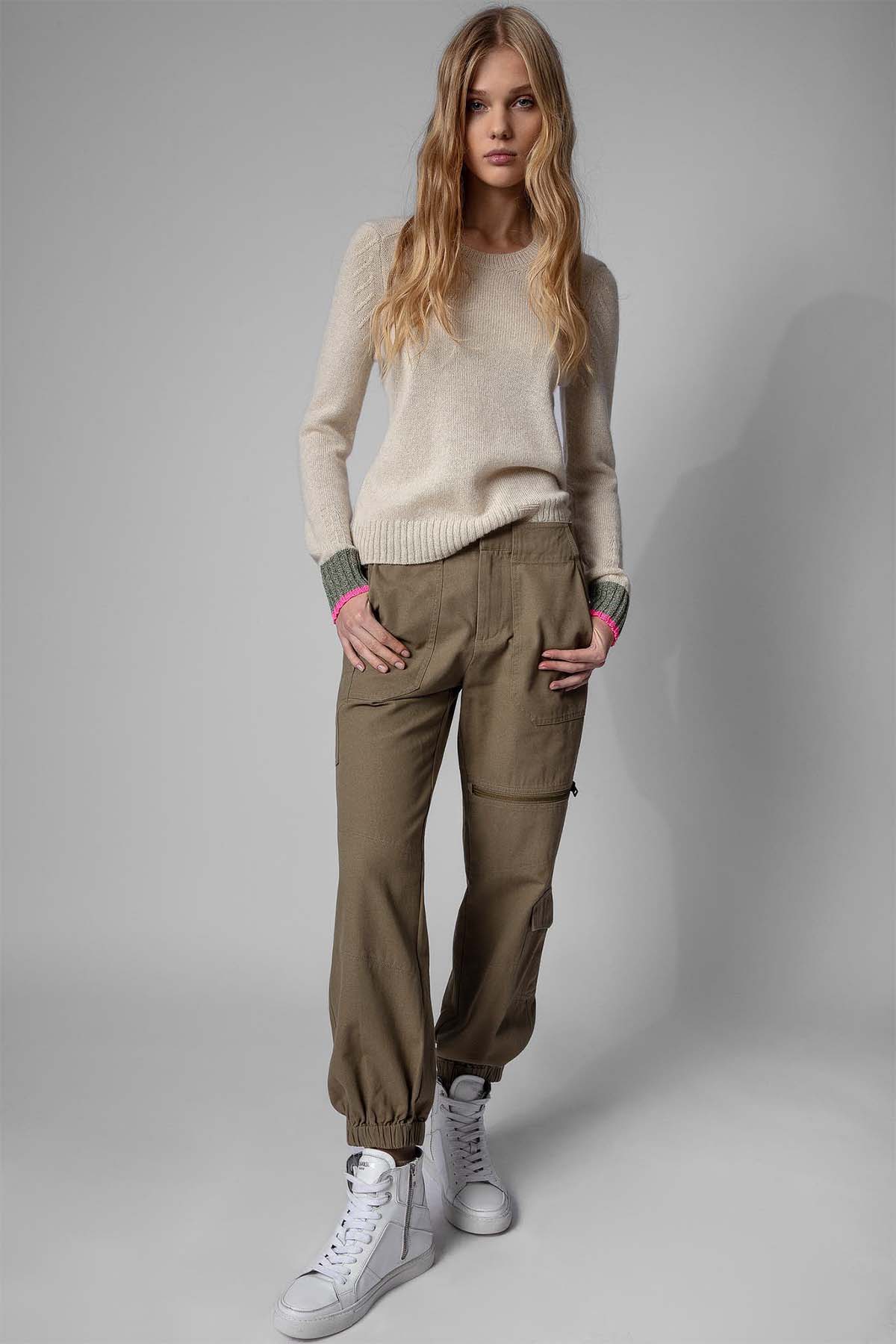 Zadig & Voltaire Kargo Cepli Jogger Pantolon-Libas Trendy Fashion Store