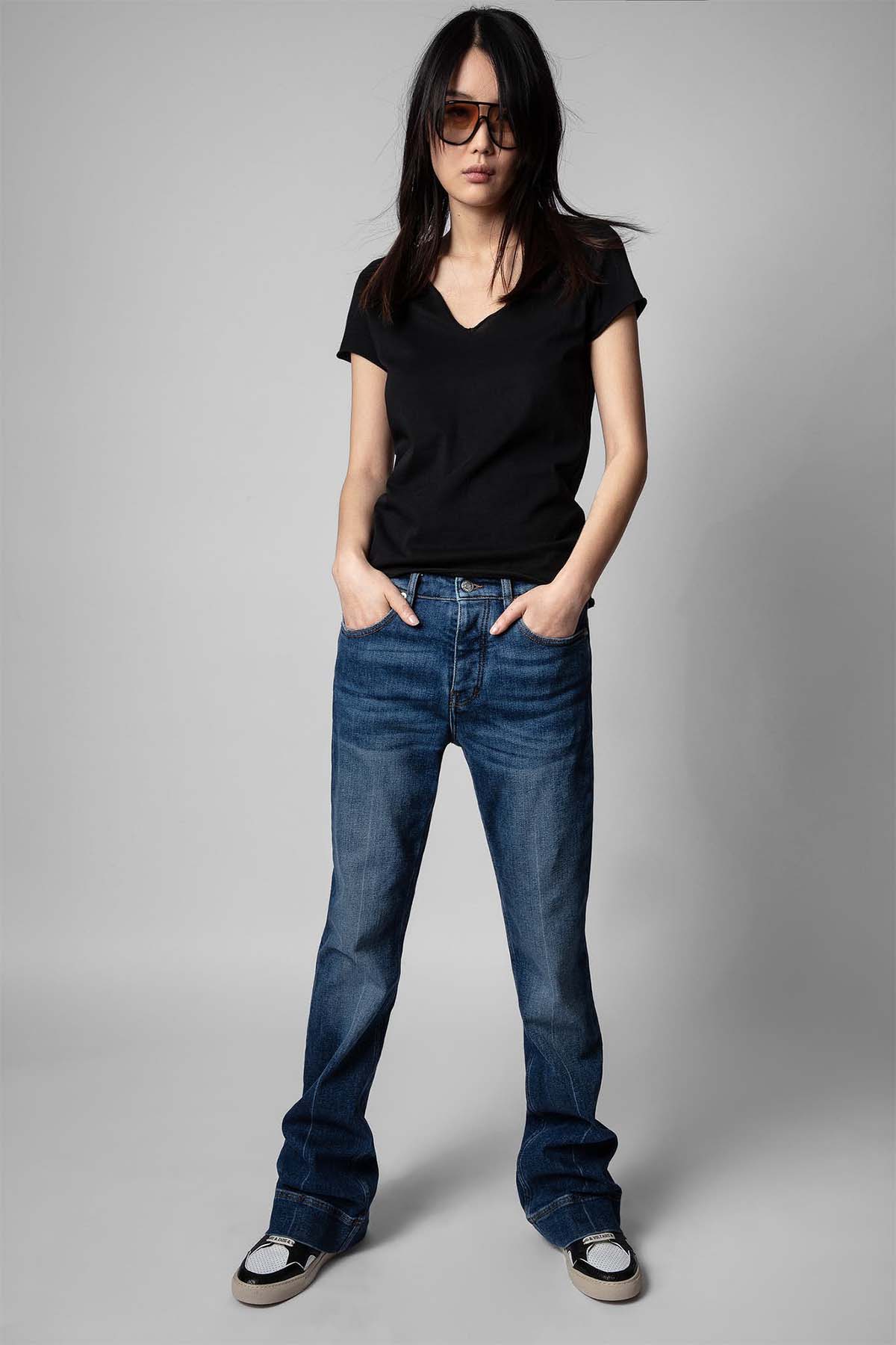 Zadig & Voltaire Sırtta Nakış Logolu T-shirt-Libas Trendy Fashion Store