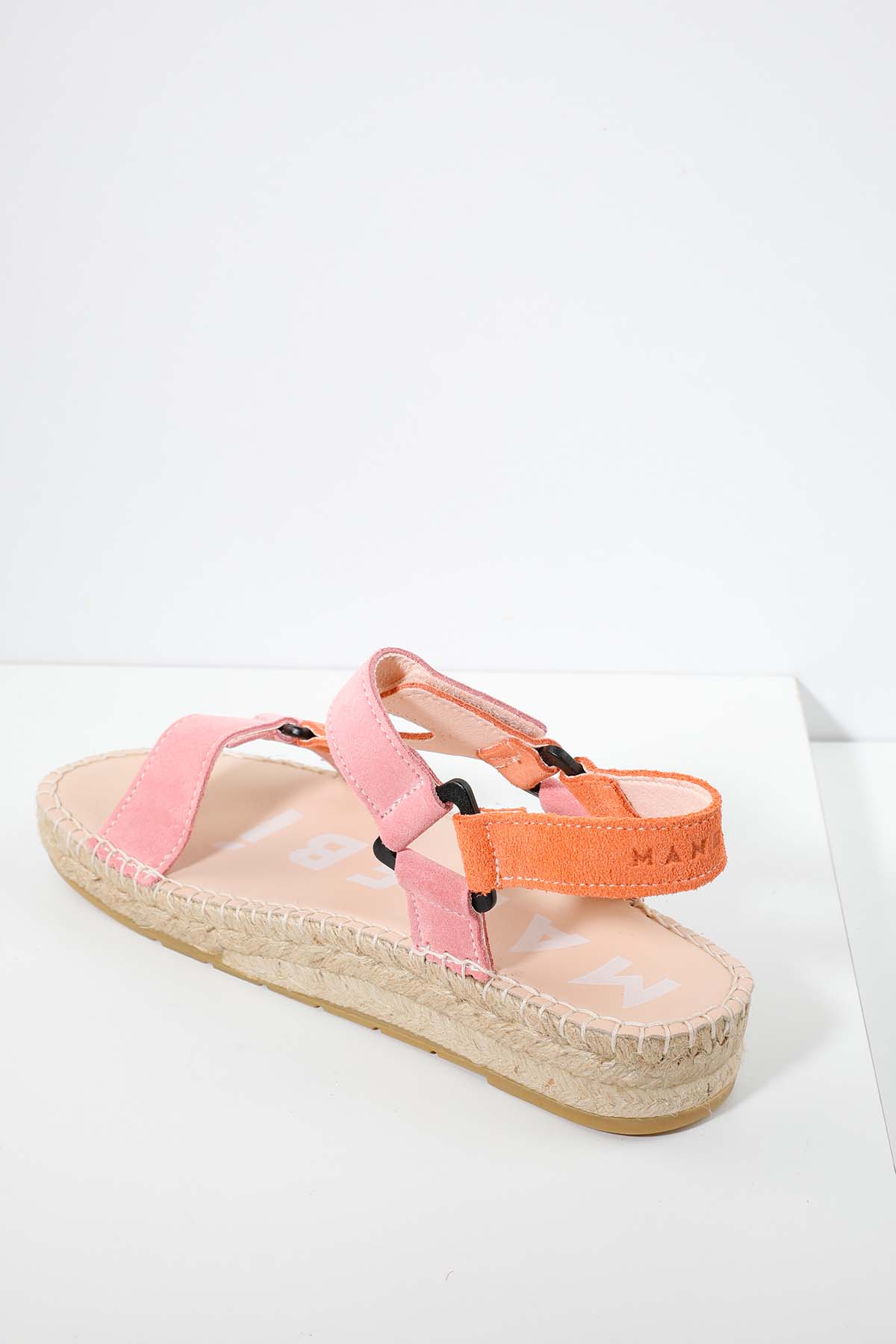 Manebi Venice Cırt Cırt Bantlı Süet Sandalet-Libas Trendy Fashion Store