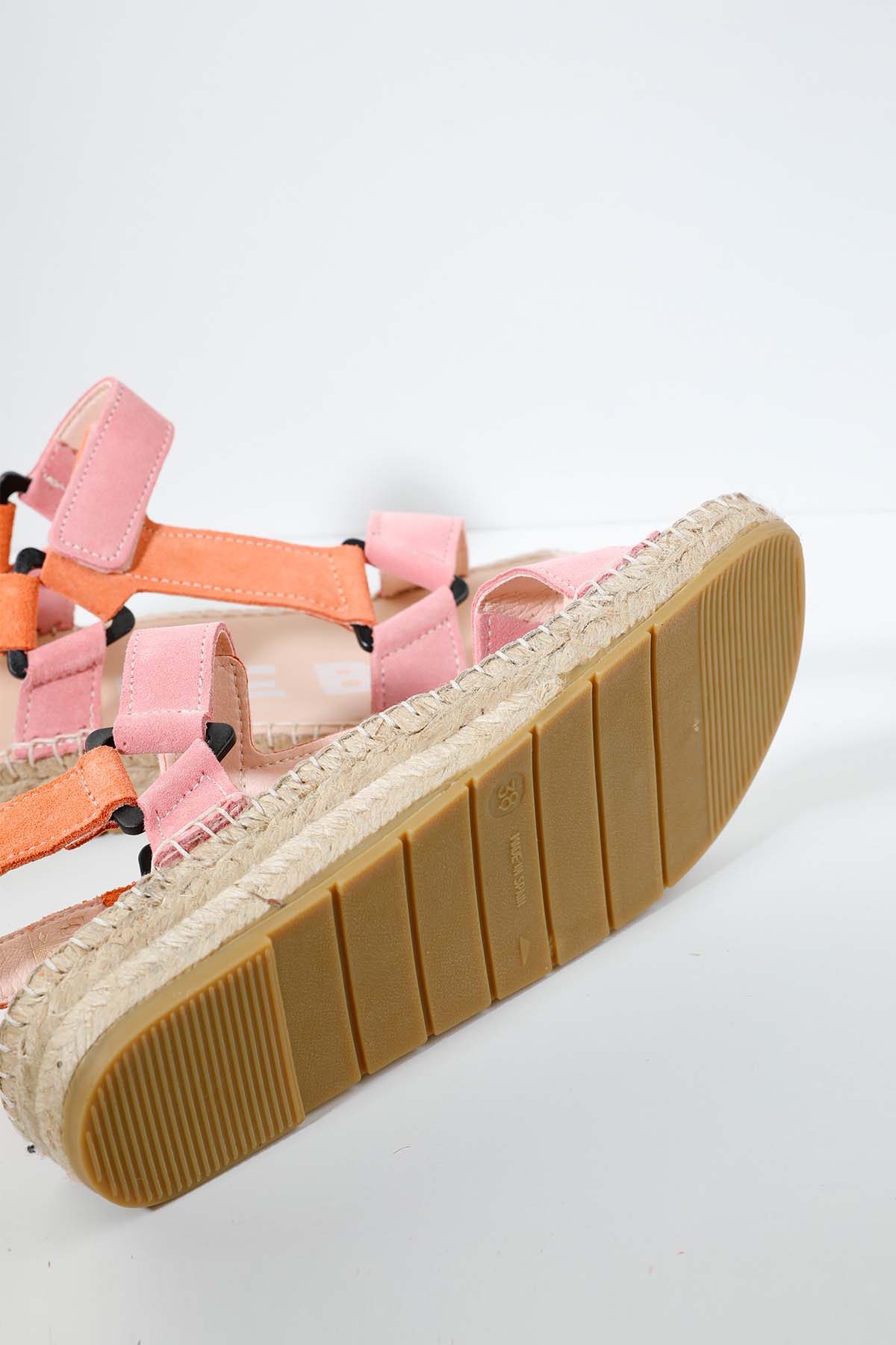 Manebi Venice Cırt Cırt Bantlı Süet Sandalet-Libas Trendy Fashion Store