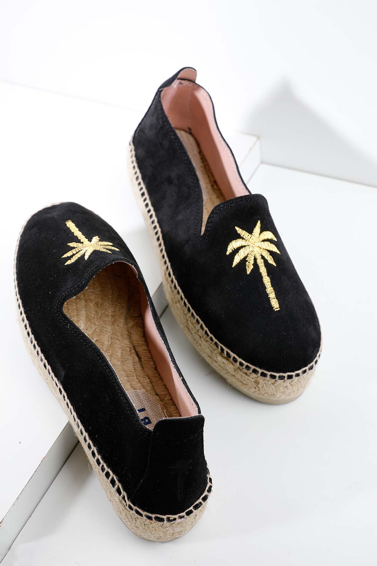 Manebi Palm Springs Süet Espadril-Libas Trendy Fashion Store