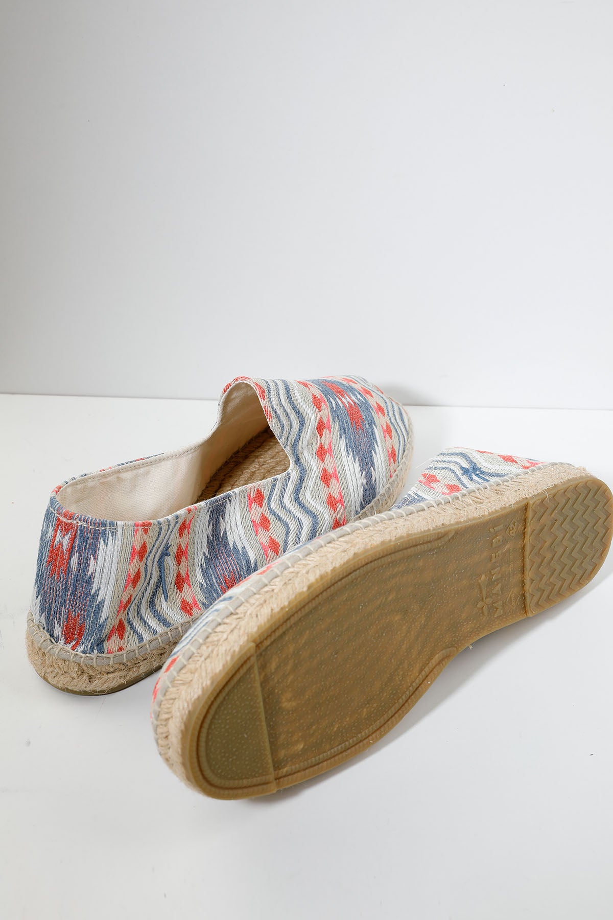 Manebi Tulum Renkli Desenli Espadril-Libas Trendy Fashion Store