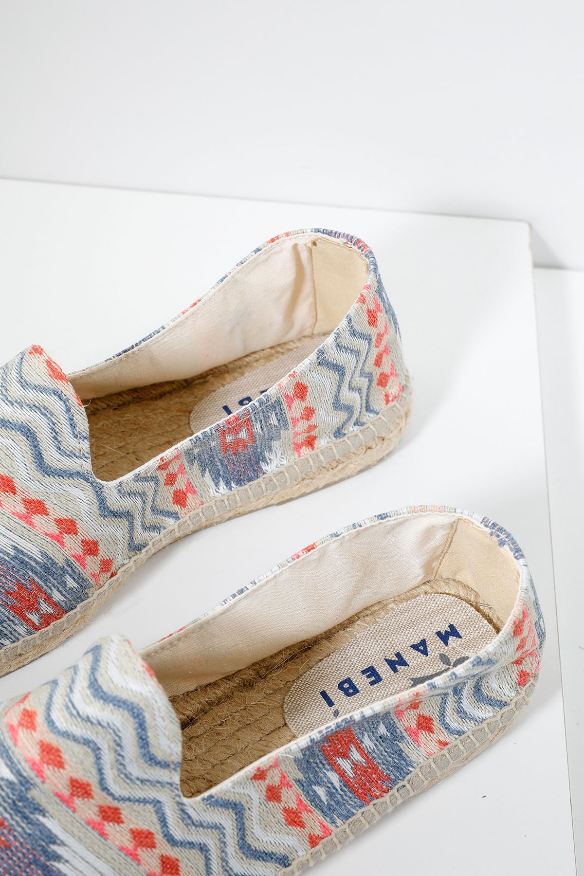 Manebi Tulum Renkli Desenli Espadril-Libas Trendy Fashion Store