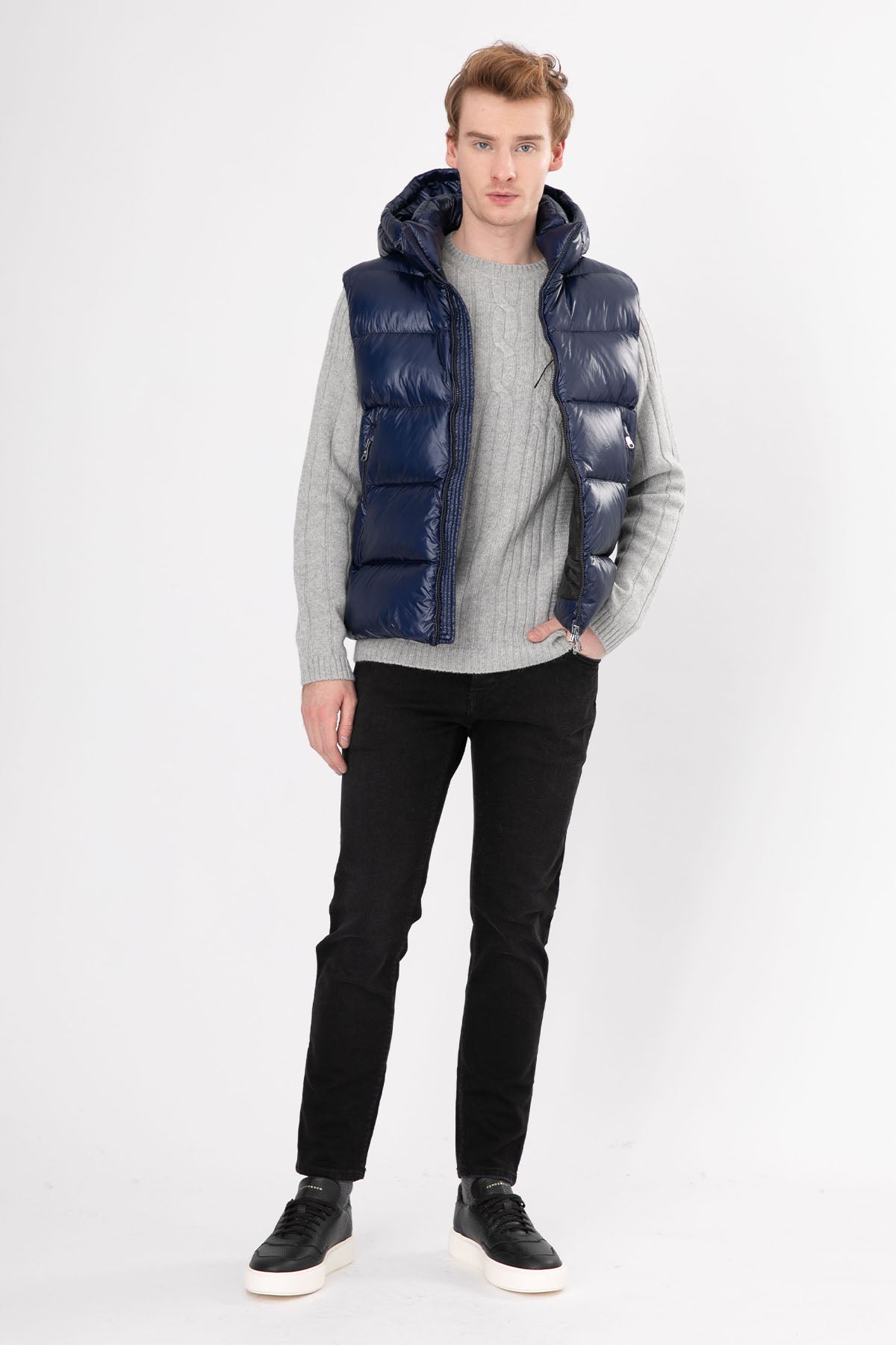 Manifattura Yuvarlak Yaka Saç Örgü Yün Triko-Libas Trendy Fashion Store