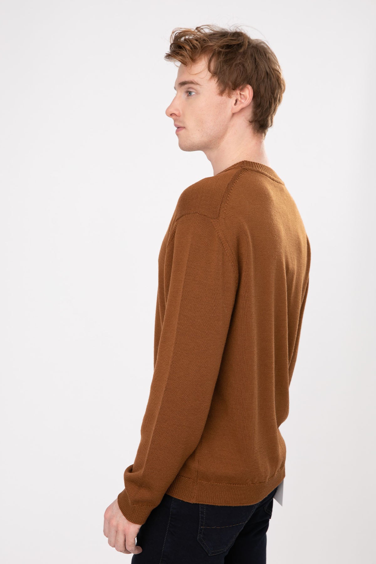 Manifattura Yuvarlak Yaka Örgü Yün Triko-Libas Trendy Fashion Store