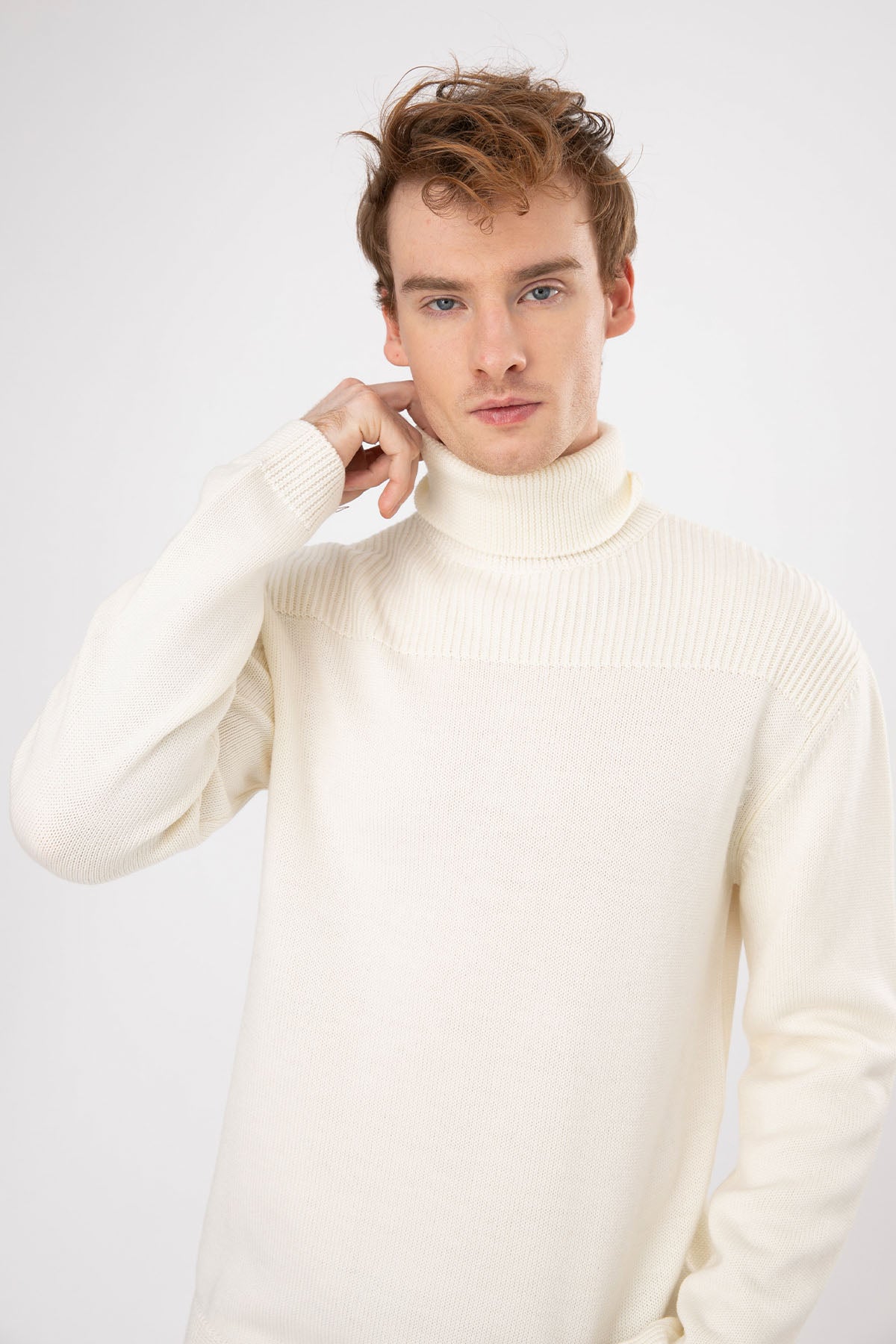 Manifattura Balıkçı Yaka Örgü Yün Triko-Libas Trendy Fashion Store