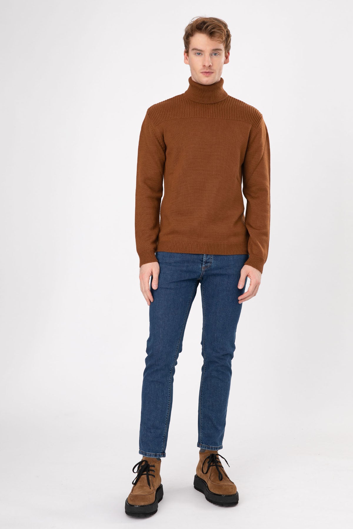 Manifattura Balıkçı Yaka Örgü Yün Triko-Libas Trendy Fashion Store