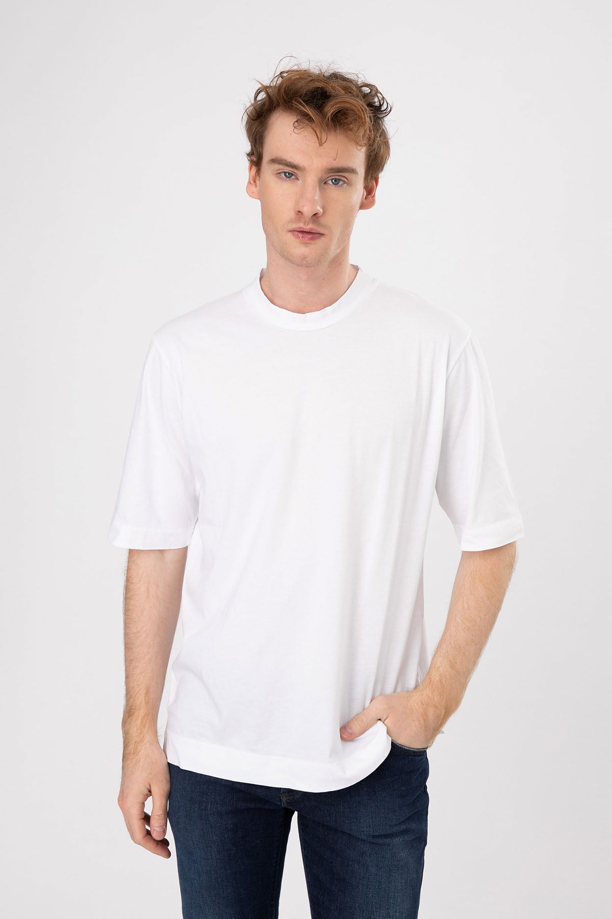 Manifattura Yuvarlak Yaka T-shirt-Libas Trendy Fashion Store