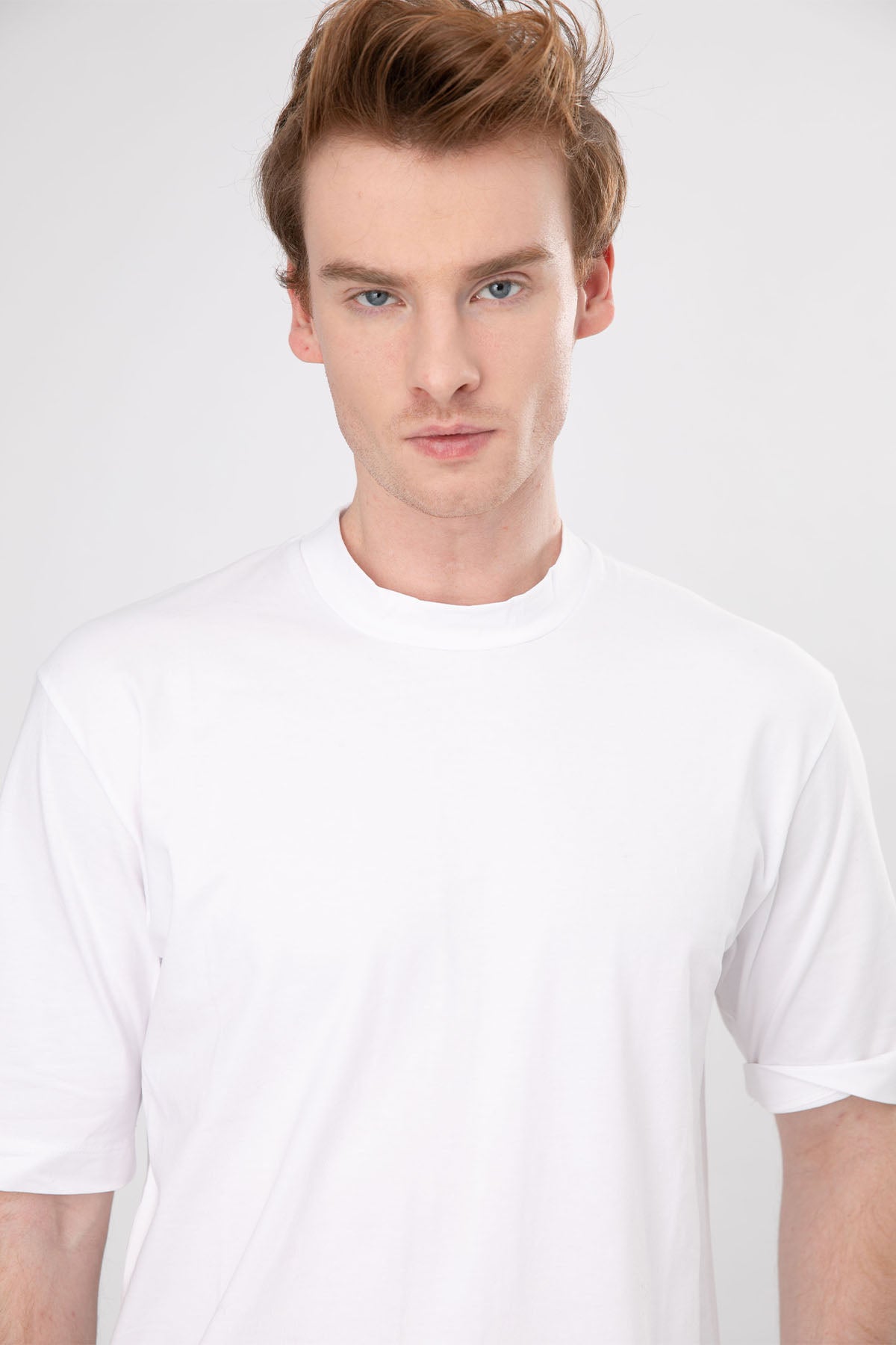 Manifattura Yuvarlak Yaka Streç T-shirt-Libas Trendy Fashion Store