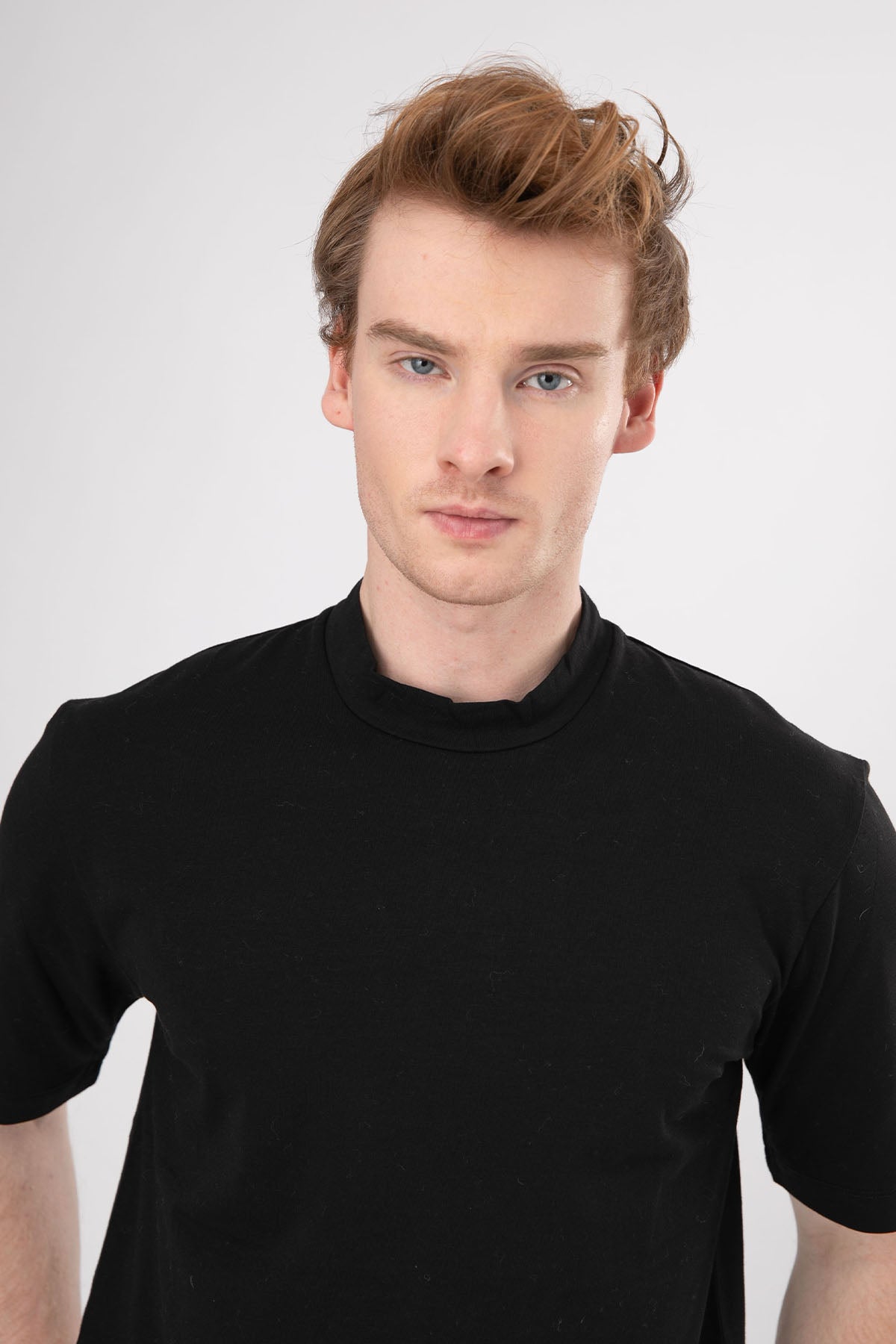 Manifattura Yuvarlak Yaka Streç T-shirt-Libas Trendy Fashion Store