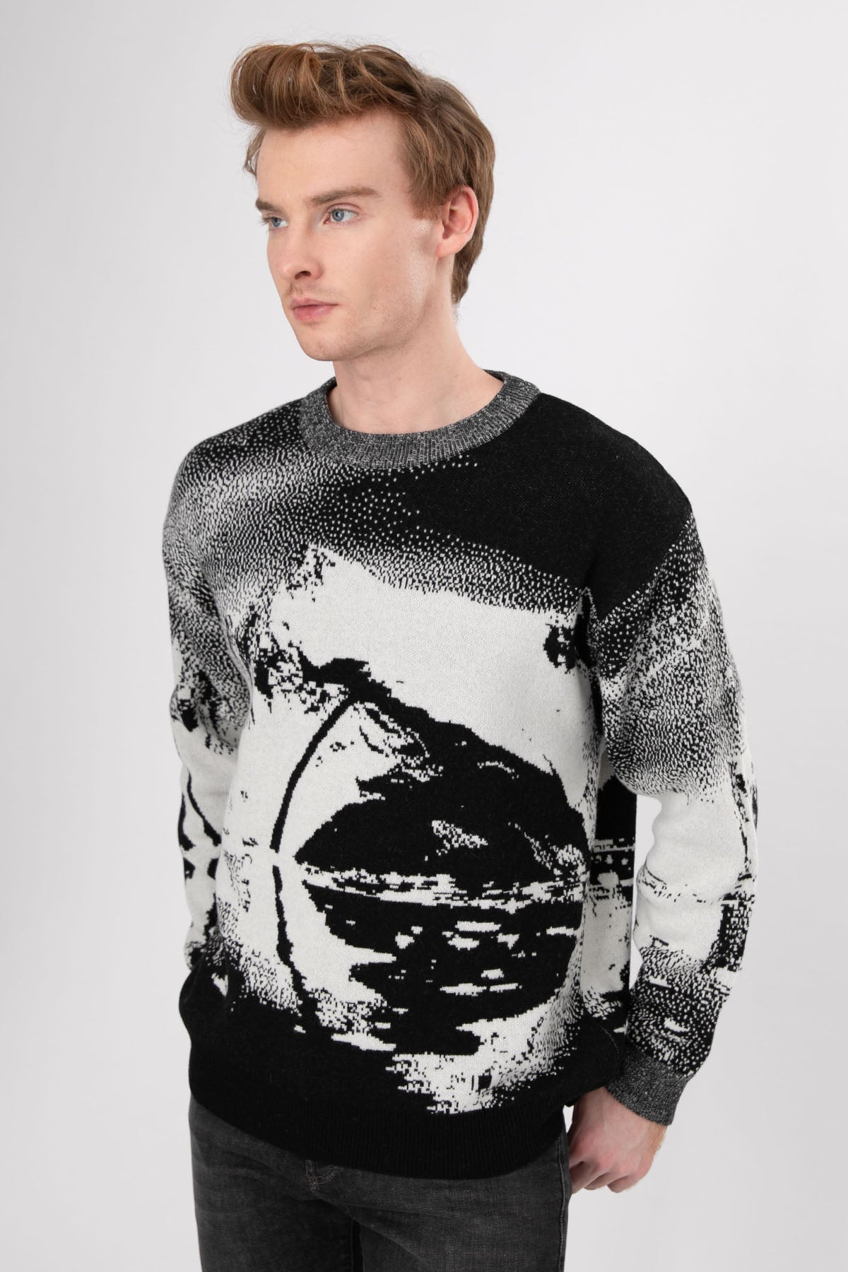 Manifattura Yuvarlak Yaka Örgü Yün Triko-Libas Trendy Fashion Store