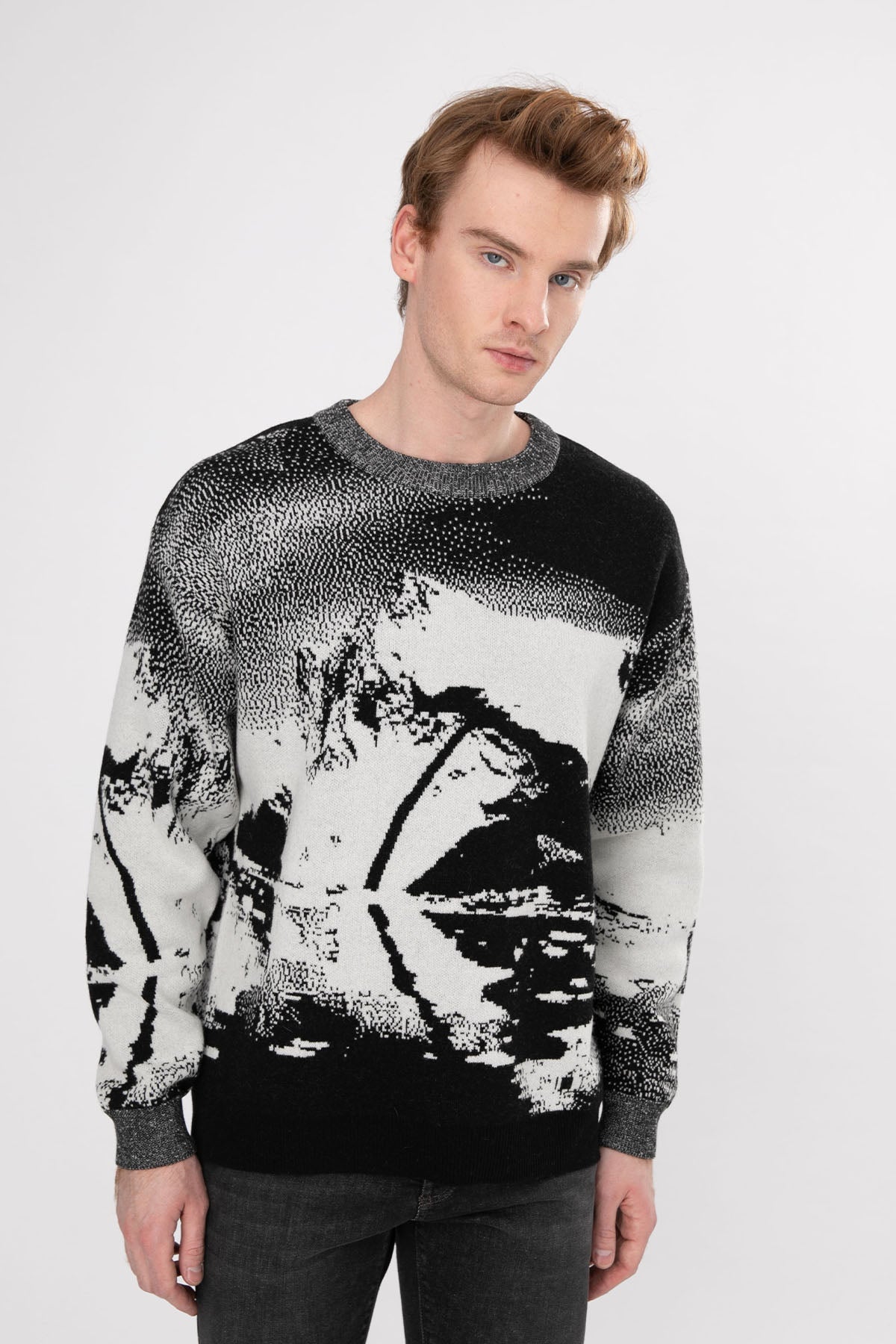 Manifattura Yuvarlak Yaka Örgü Yün Triko-Libas Trendy Fashion Store