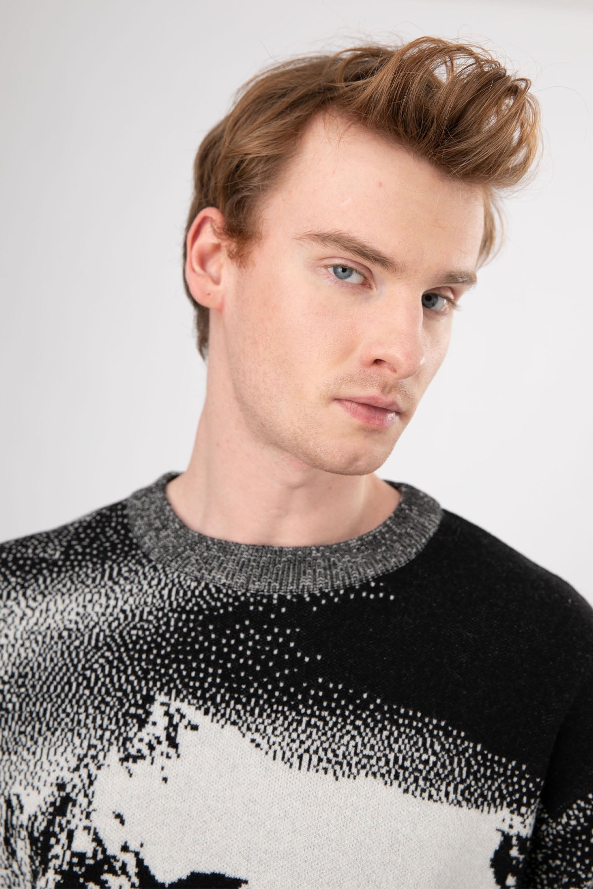 Manifattura Yuvarlak Yaka Örgü Yün Triko-Libas Trendy Fashion Store