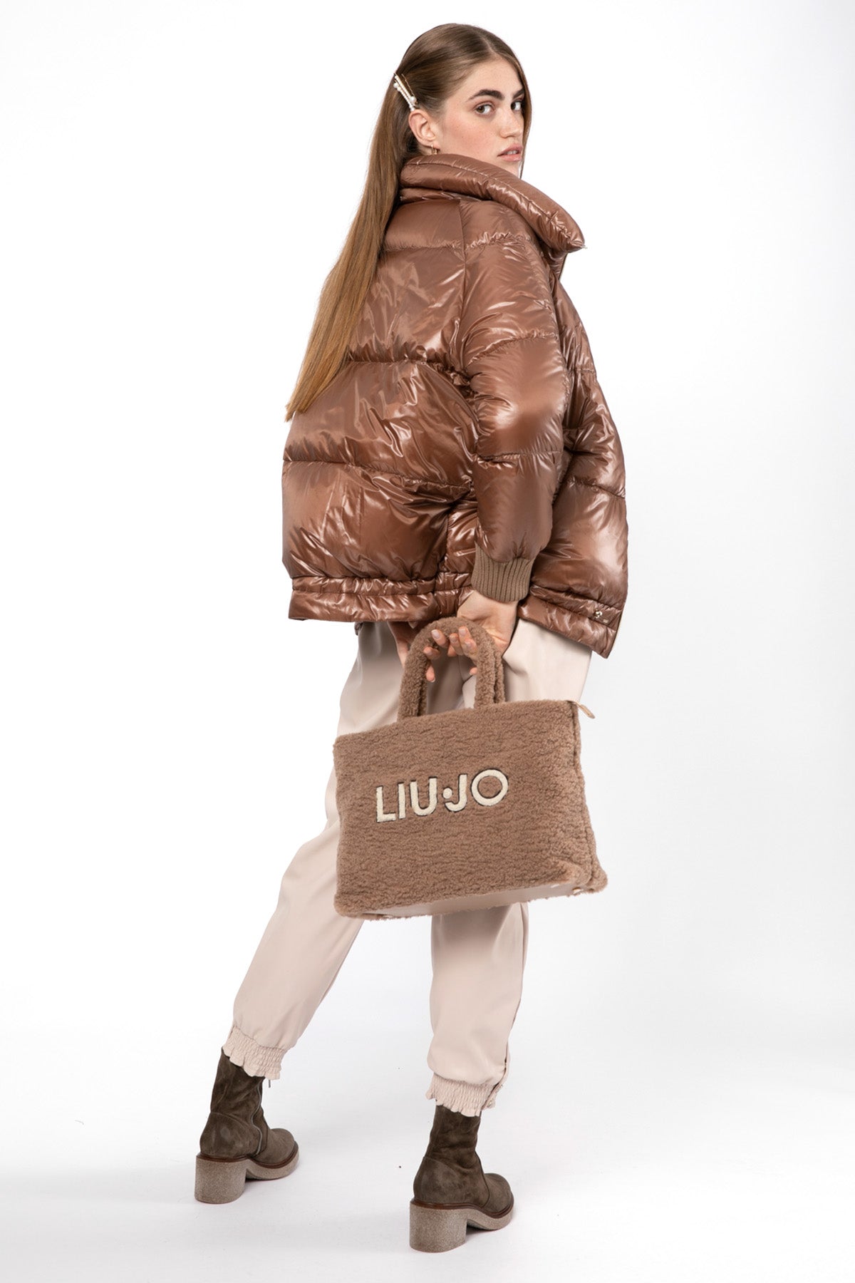 Liu Jo Logolu Peluş Çanta-Libas Trendy Fashion Store
