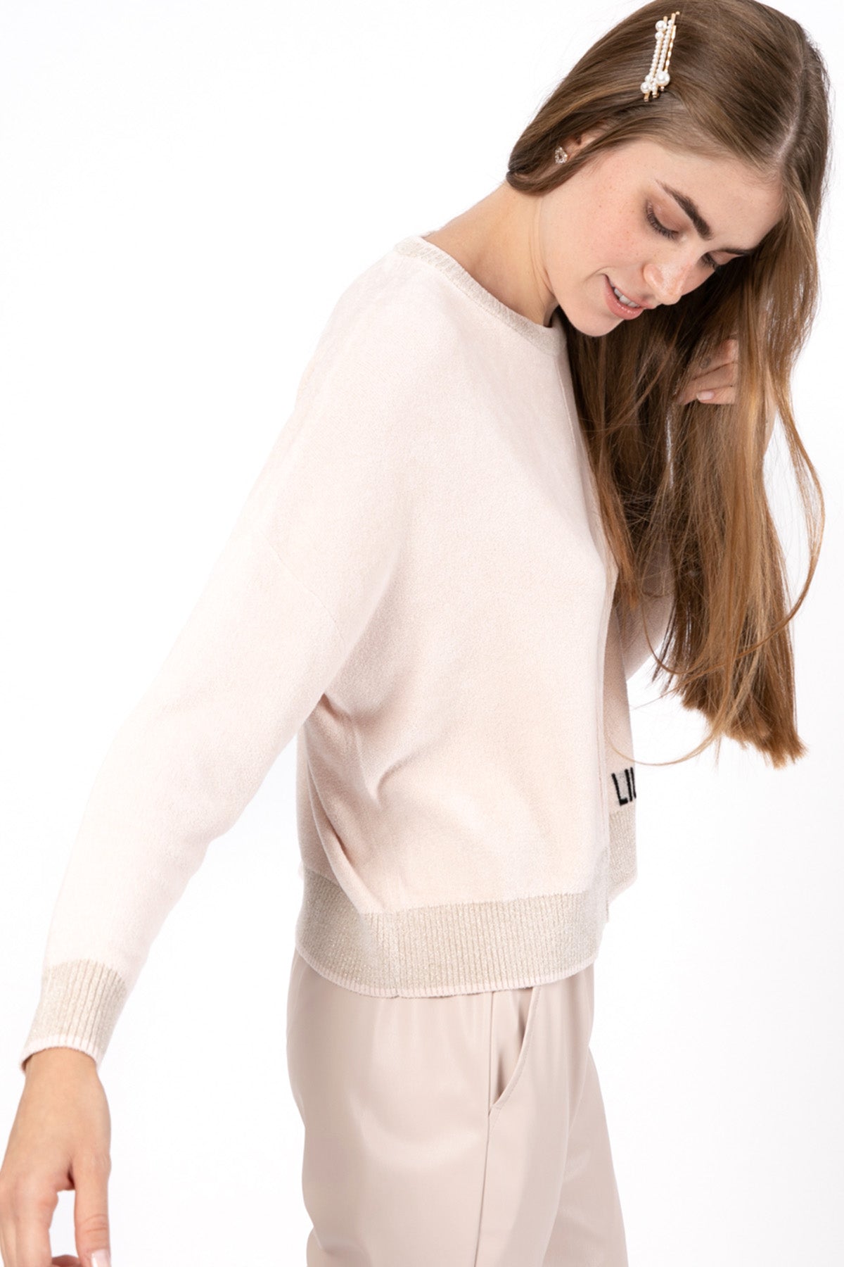 Liu Jo Yuvarlak Yaka Logolu Triko-Libas Trendy Fashion Store