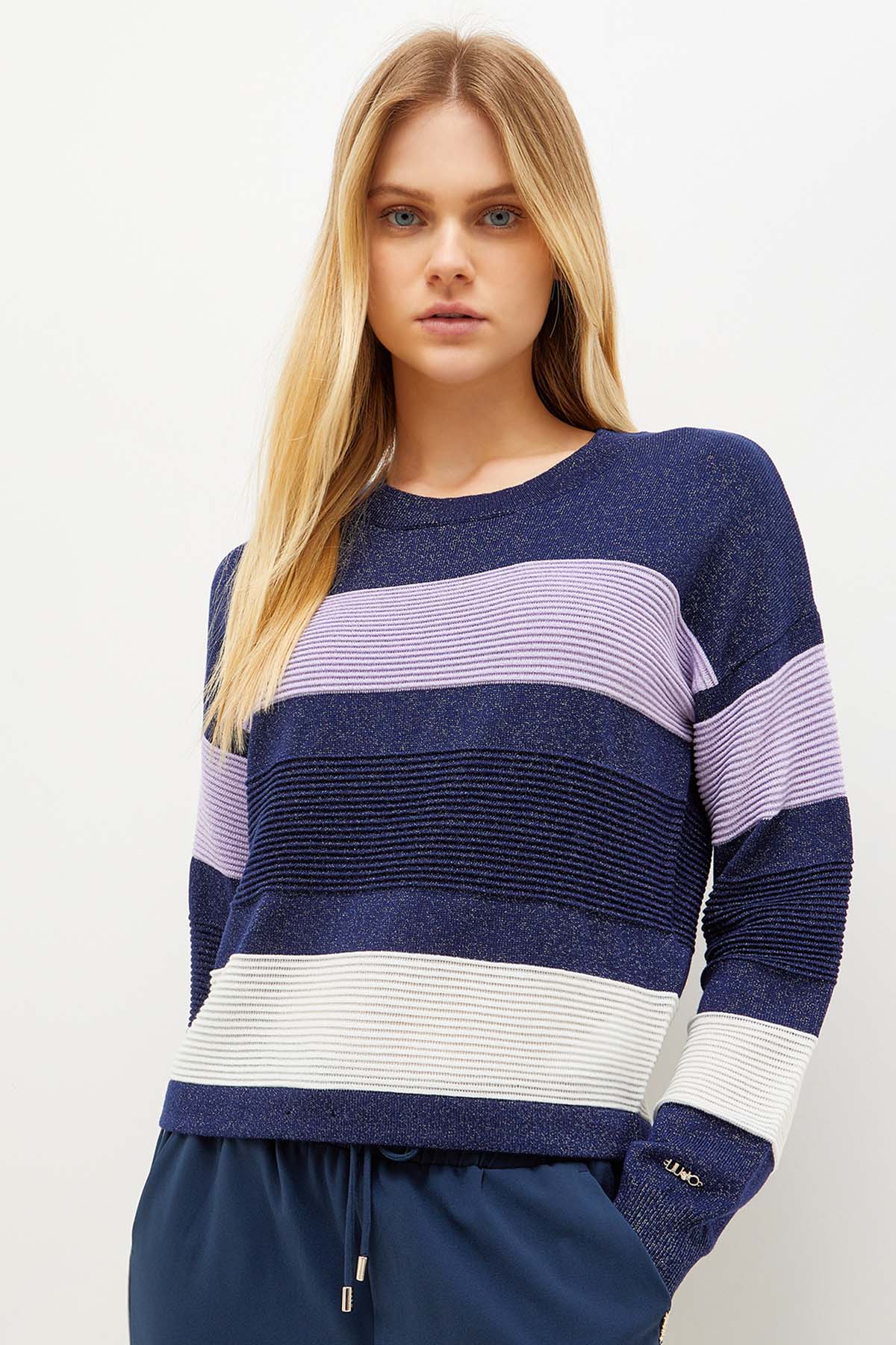 Liu Jo Renk Bloklu Örgü Triko-Libas Trendy Fashion Store