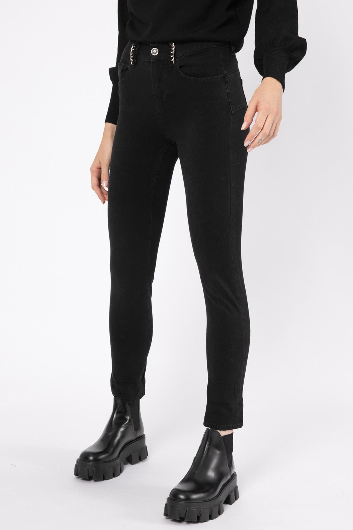 Liu Jo Metal Aksesuarlı Skinny Fit Streç Jeans-Libas Trendy Fashion Store