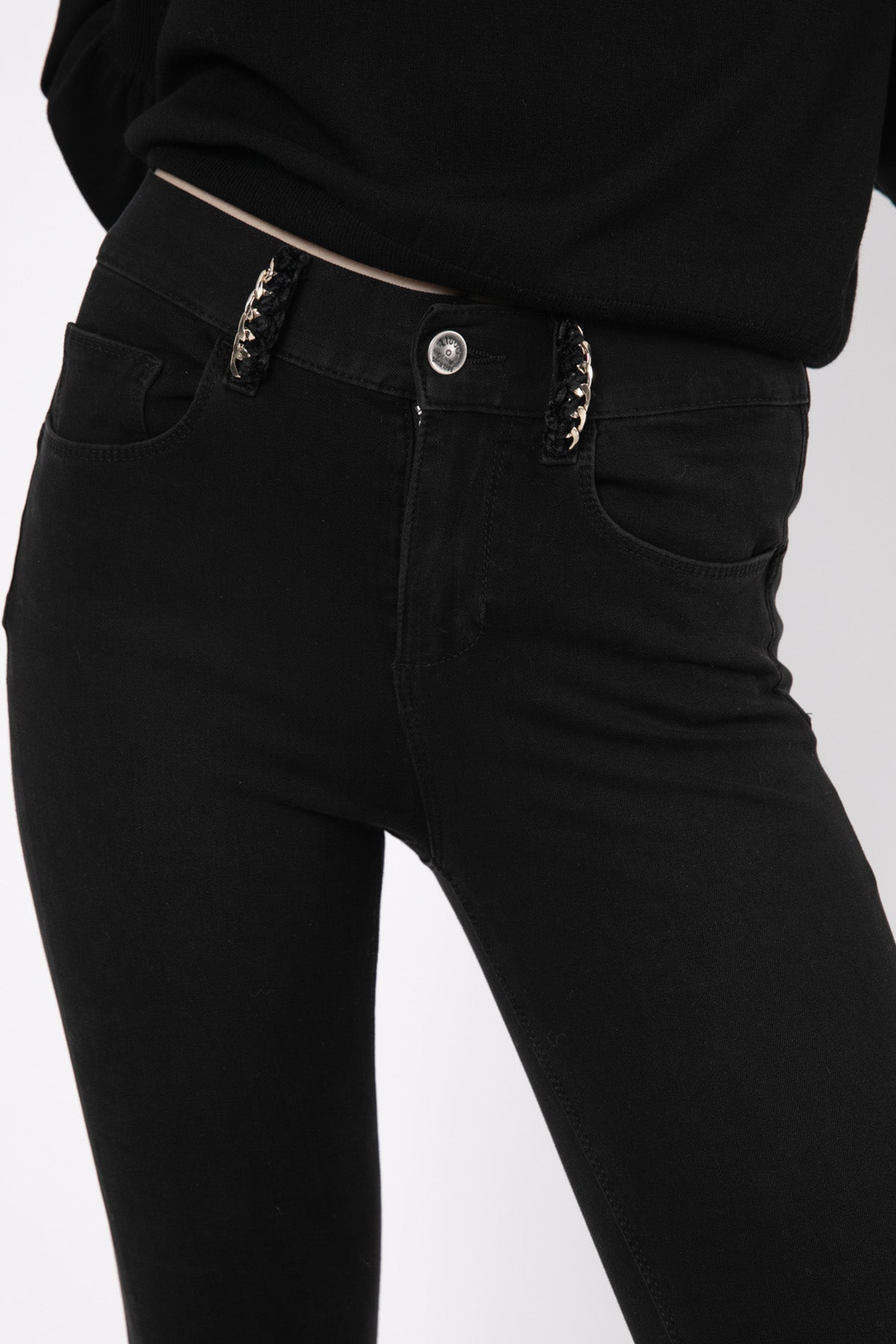 Liu Jo Metal Aksesuarlı Skinny Fit Streç Jeans-Libas Trendy Fashion Store