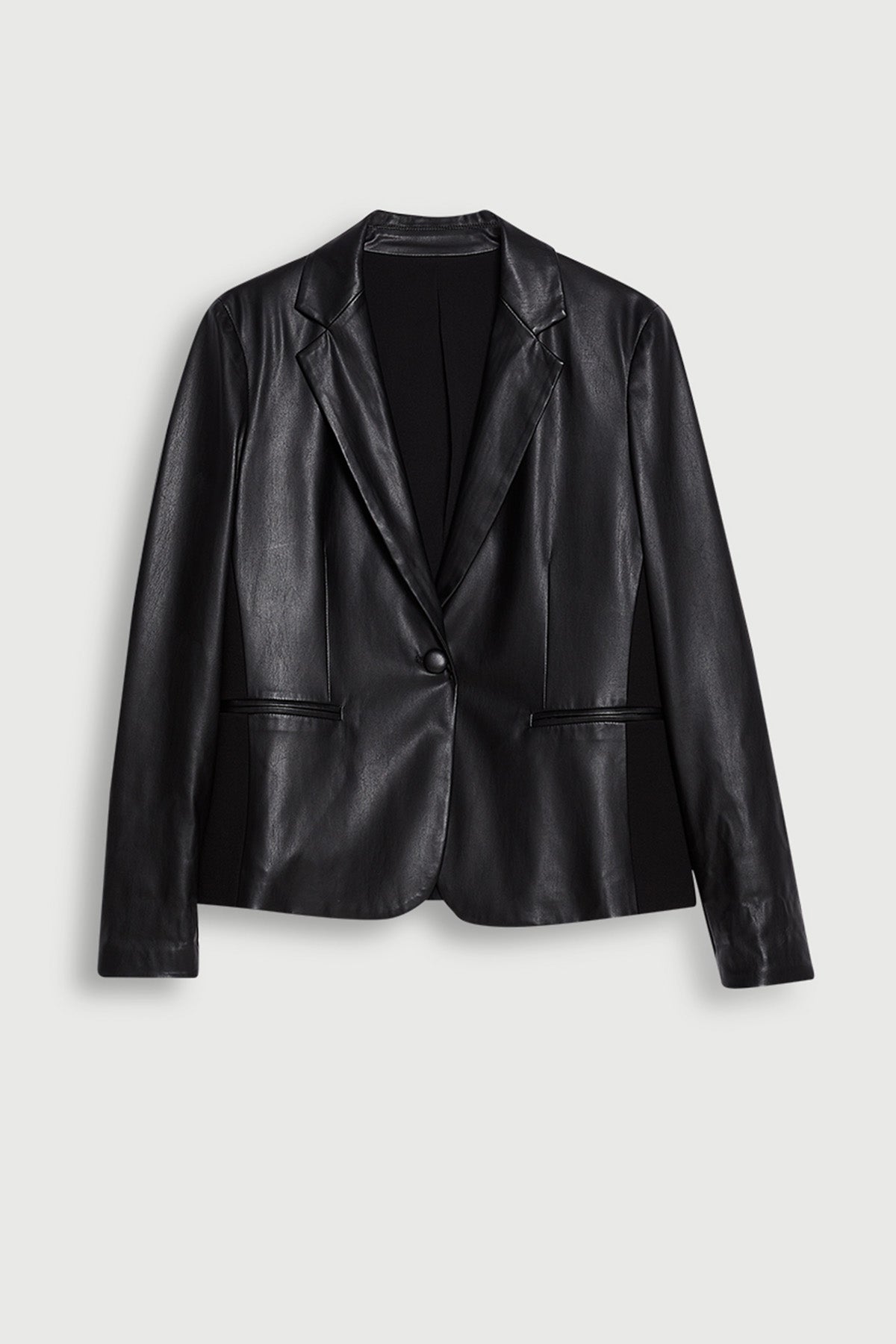 Liu Jo Tek Düğme Deri Ceket-Libas Trendy Fashion Store