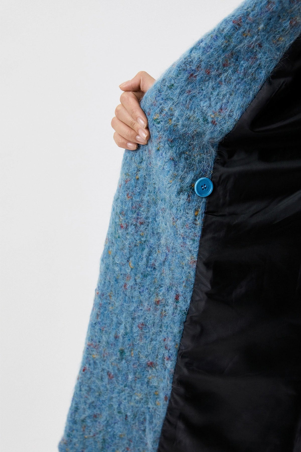 Liu Jo Geniş Kesim Kruvaze Yün Kaban-Libas Trendy Fashion Store