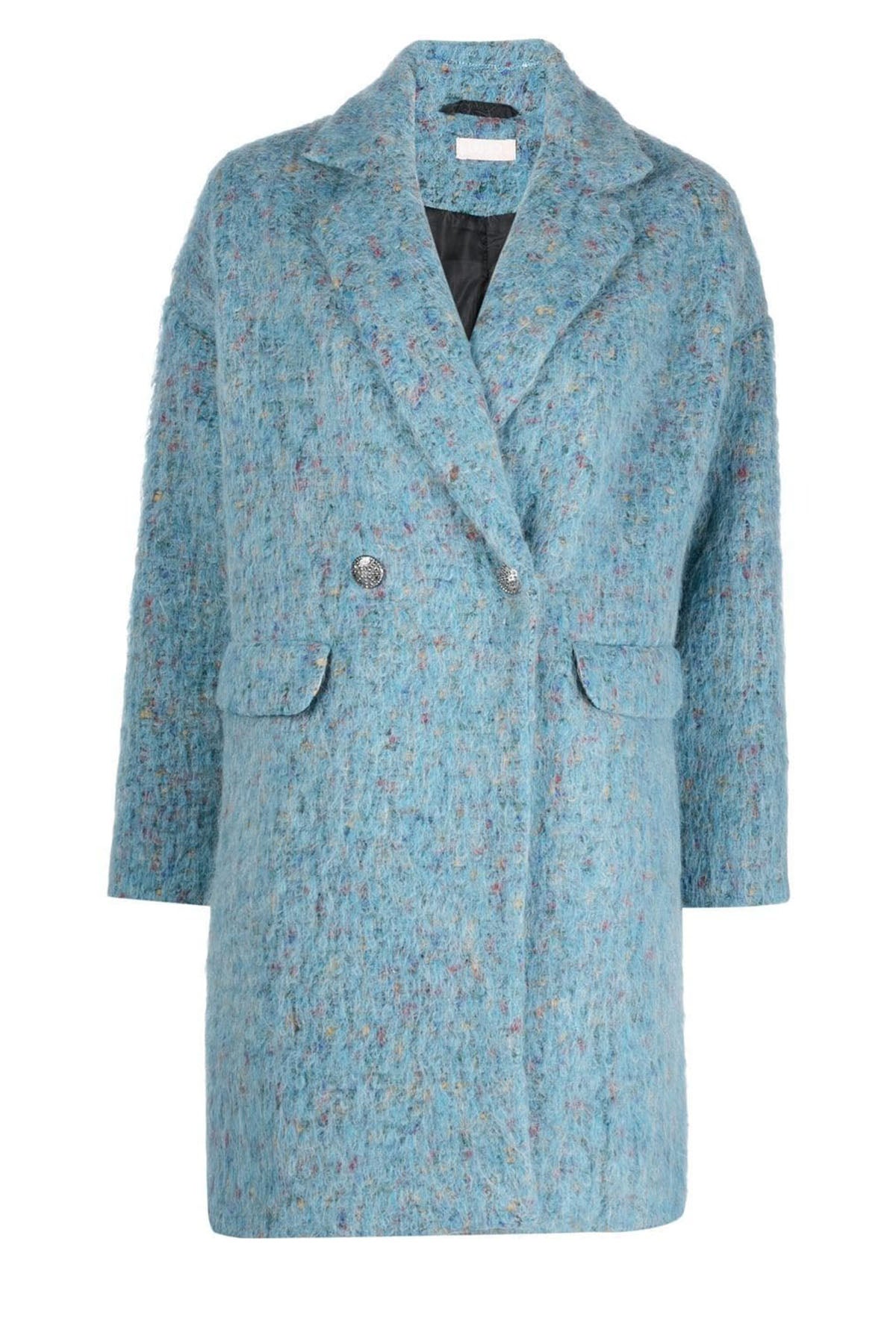 Liu Jo Geniş Kesim Kruvaze Yün Kaban-Libas Trendy Fashion Store