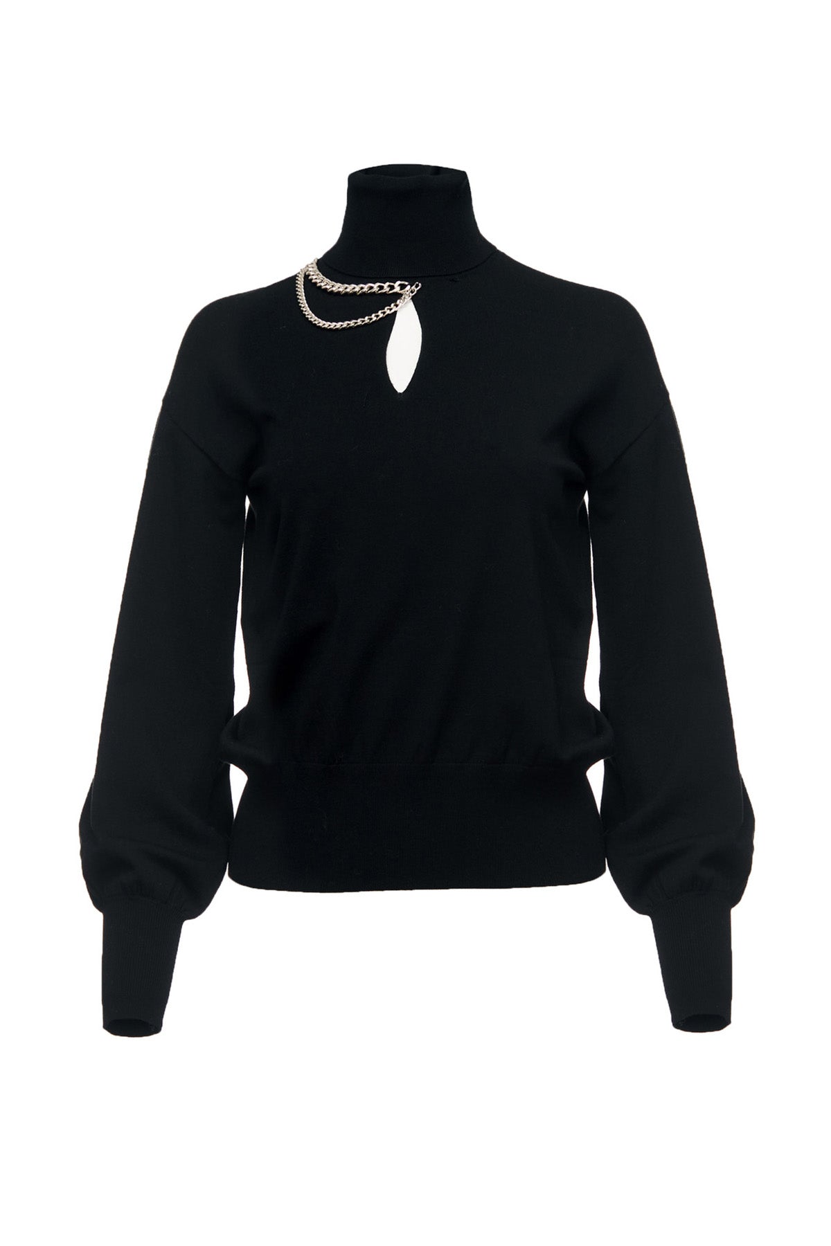 Liu Jo Balıkçı Yaka Metal Aksesuarlı Triko-Libas Trendy Fashion Store