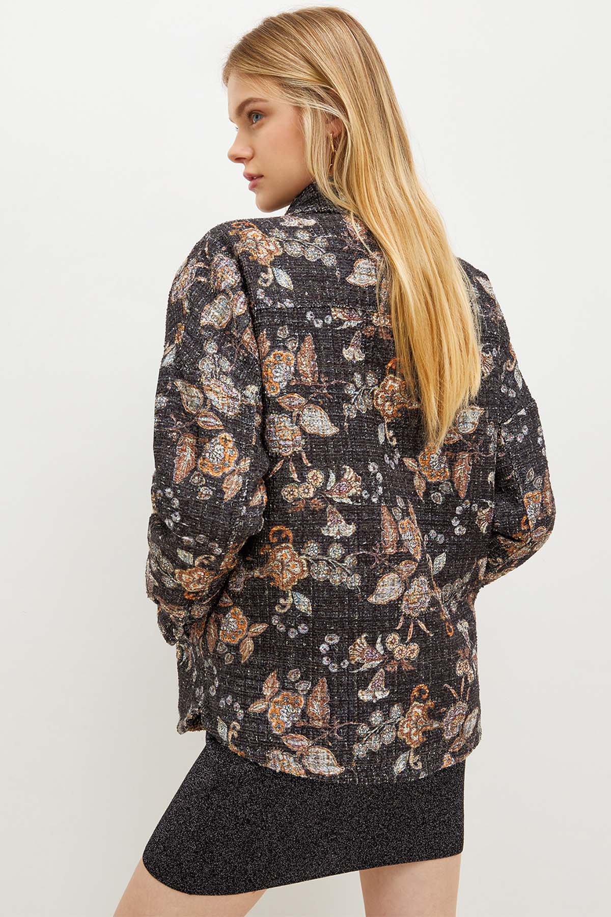 Liu Jo Geniş Kesim Desenli Tüvit Gömlek Ceket-Libas Trendy Fashion Store