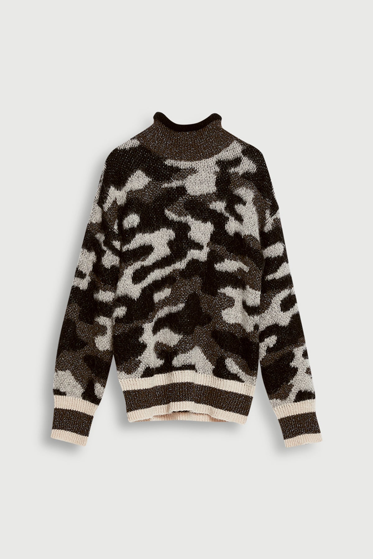 Liu Jo Kamuflaj Desenli Balıkçı Yaka Triko-Libas Trendy Fashion Store