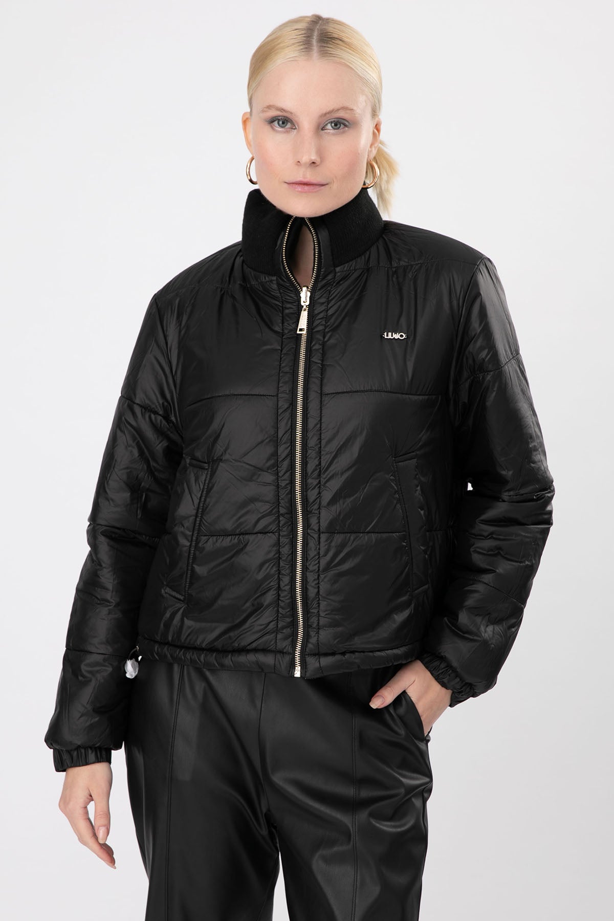 Liu Jo Çift Taraflı Dik Yaka Örgü Triko Ceket-Libas Trendy Fashion Store