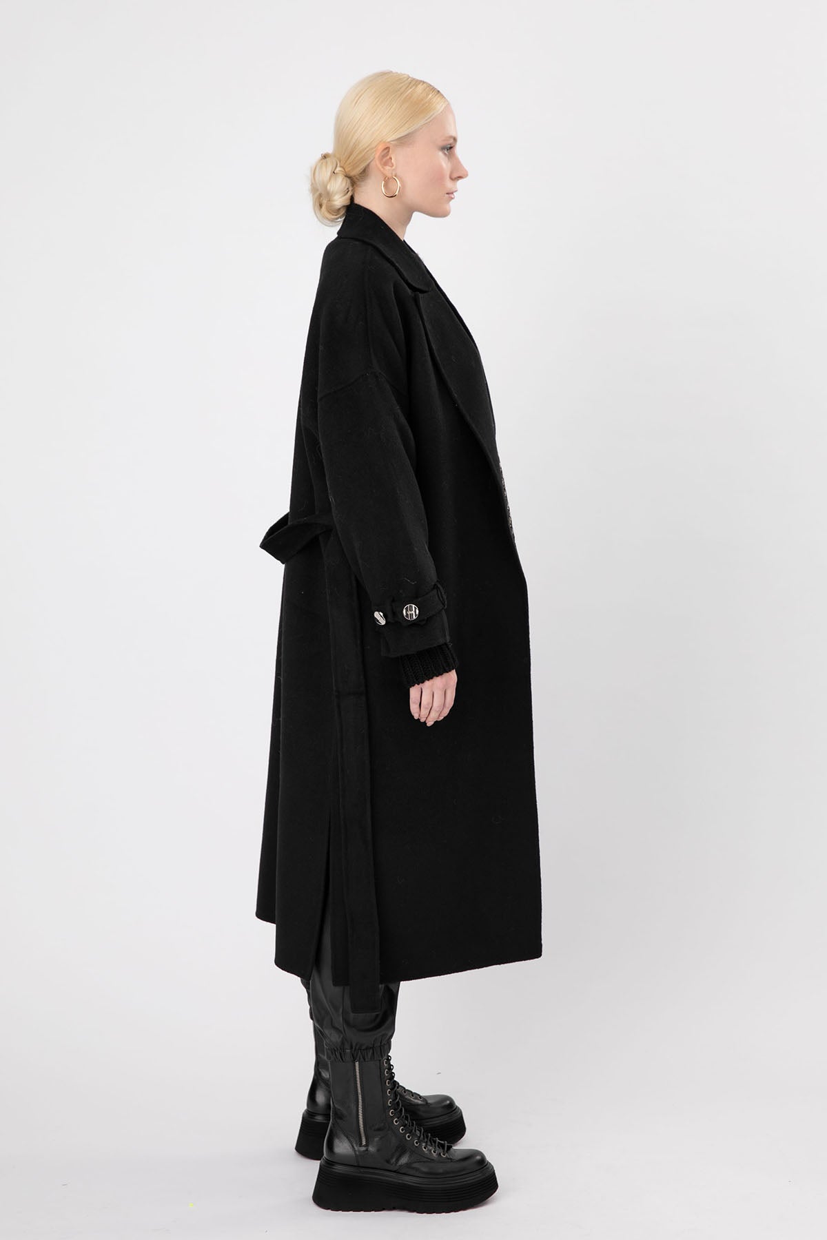 Liu Jo Kuşaklı Yün Kaban-Libas Trendy Fashion Store