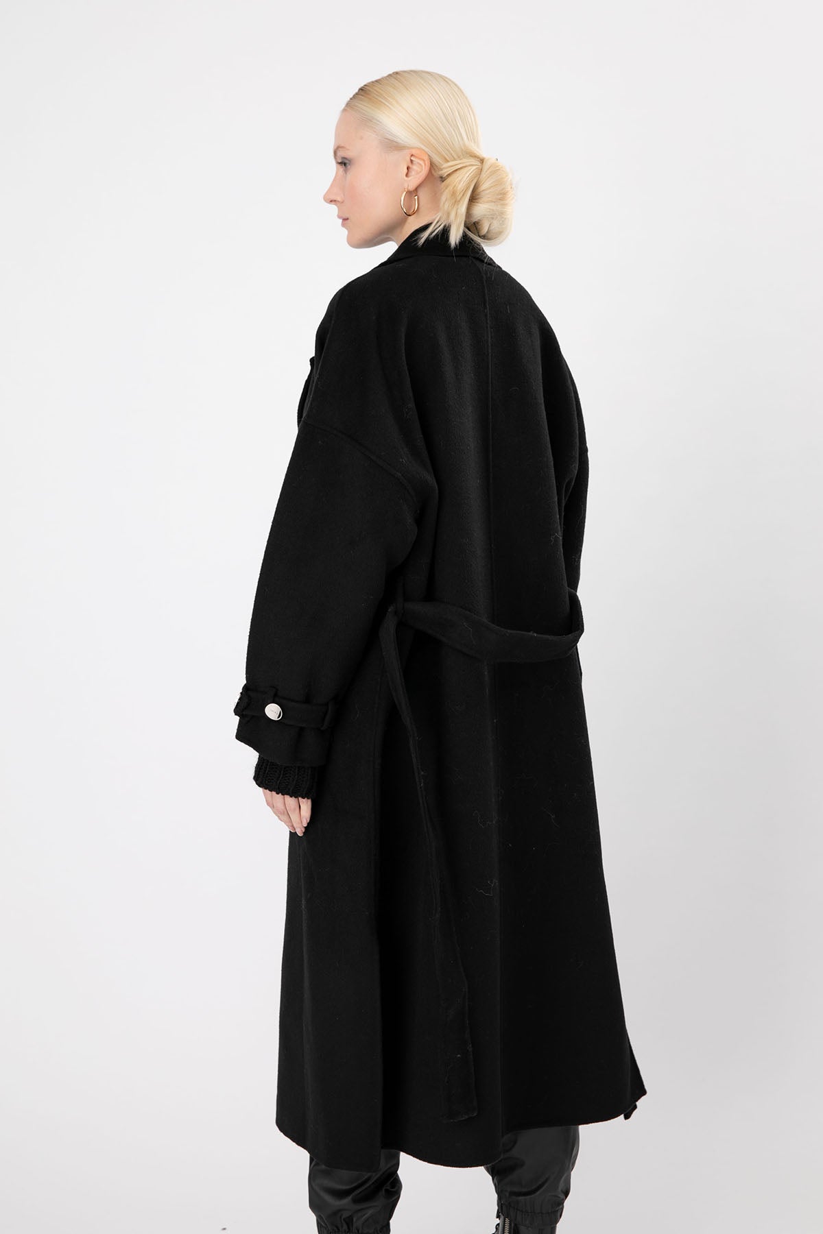 Liu Jo Kuşaklı Yün Kaban-Libas Trendy Fashion Store