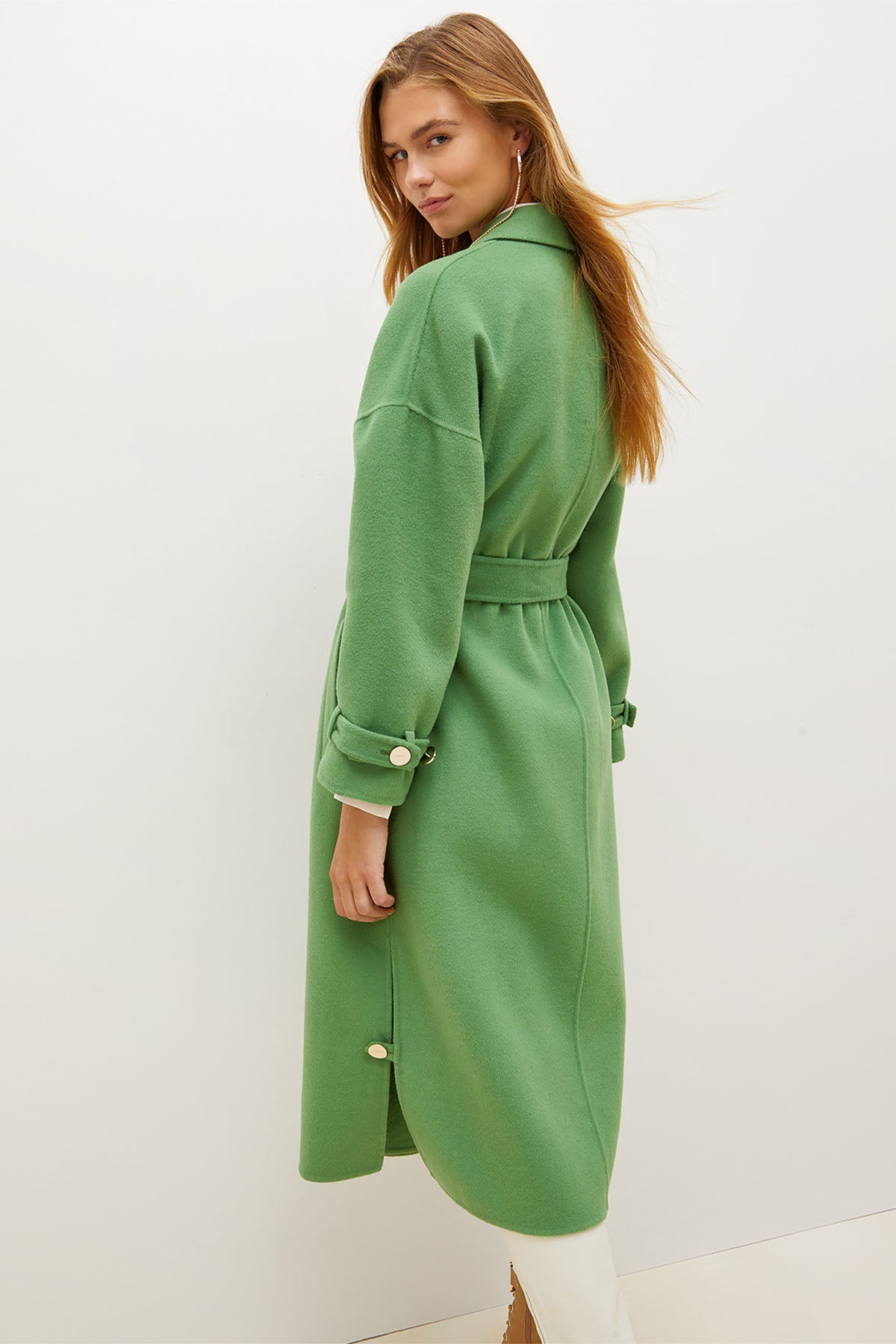 Liu Jo Kuşaklı Yün Kaban-Libas Trendy Fashion Store