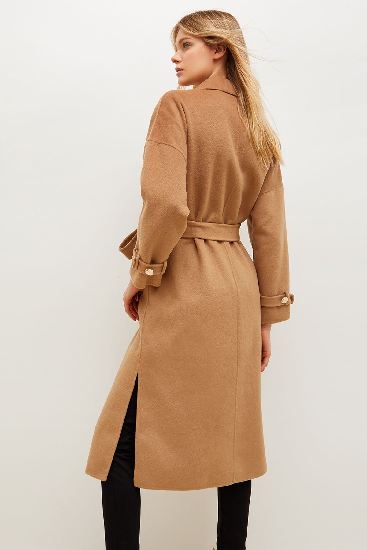 Liu Jo Kuşaklı Yün Kaban-Libas Trendy Fashion Store